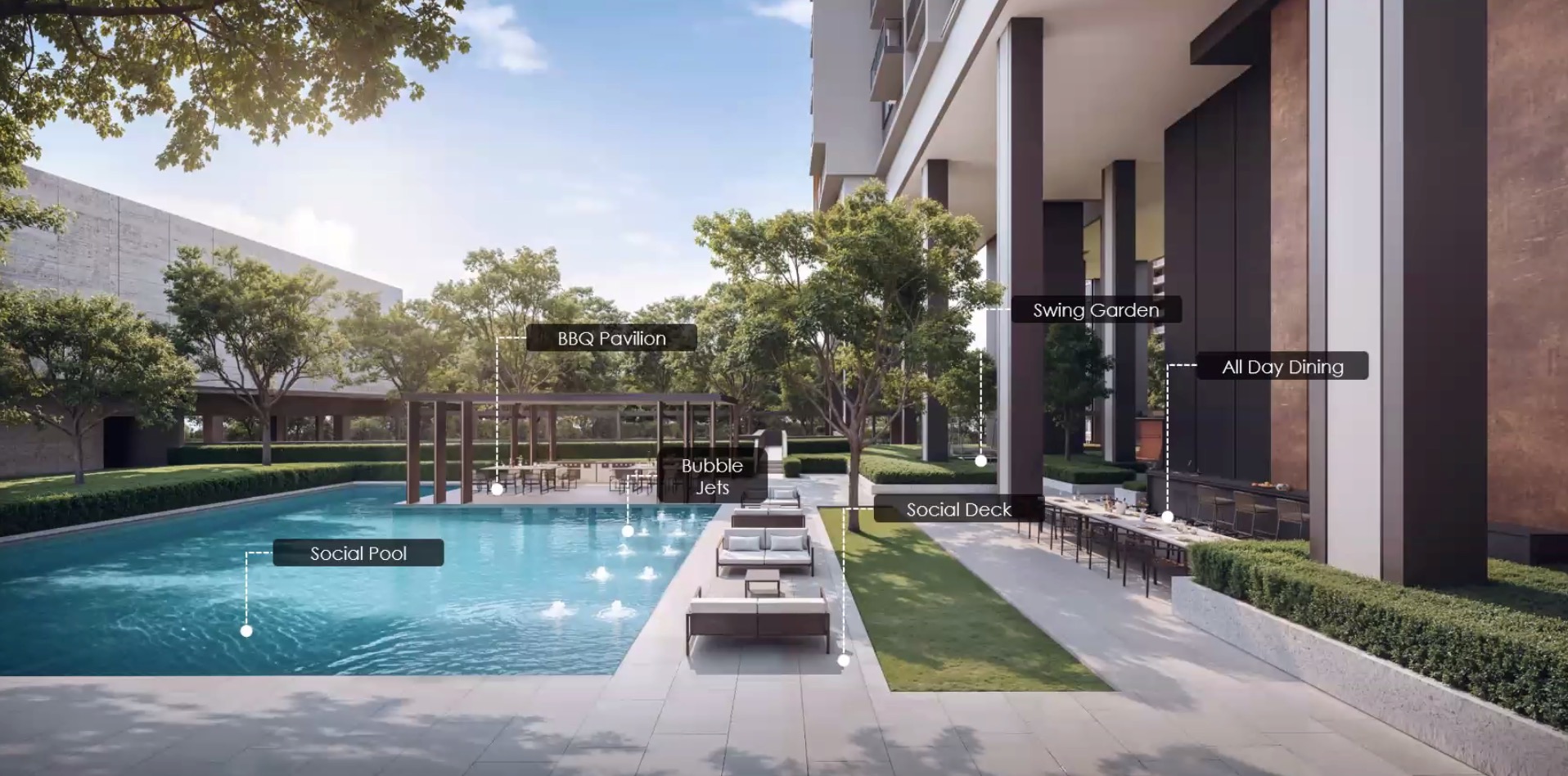 Hudson Place – Pool Side