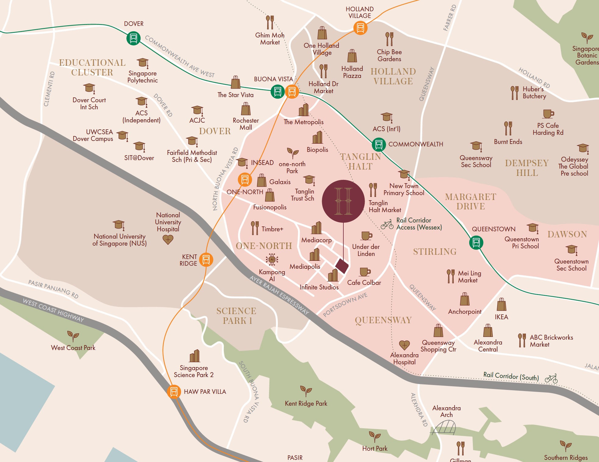 Hudson Place Residences Location Map