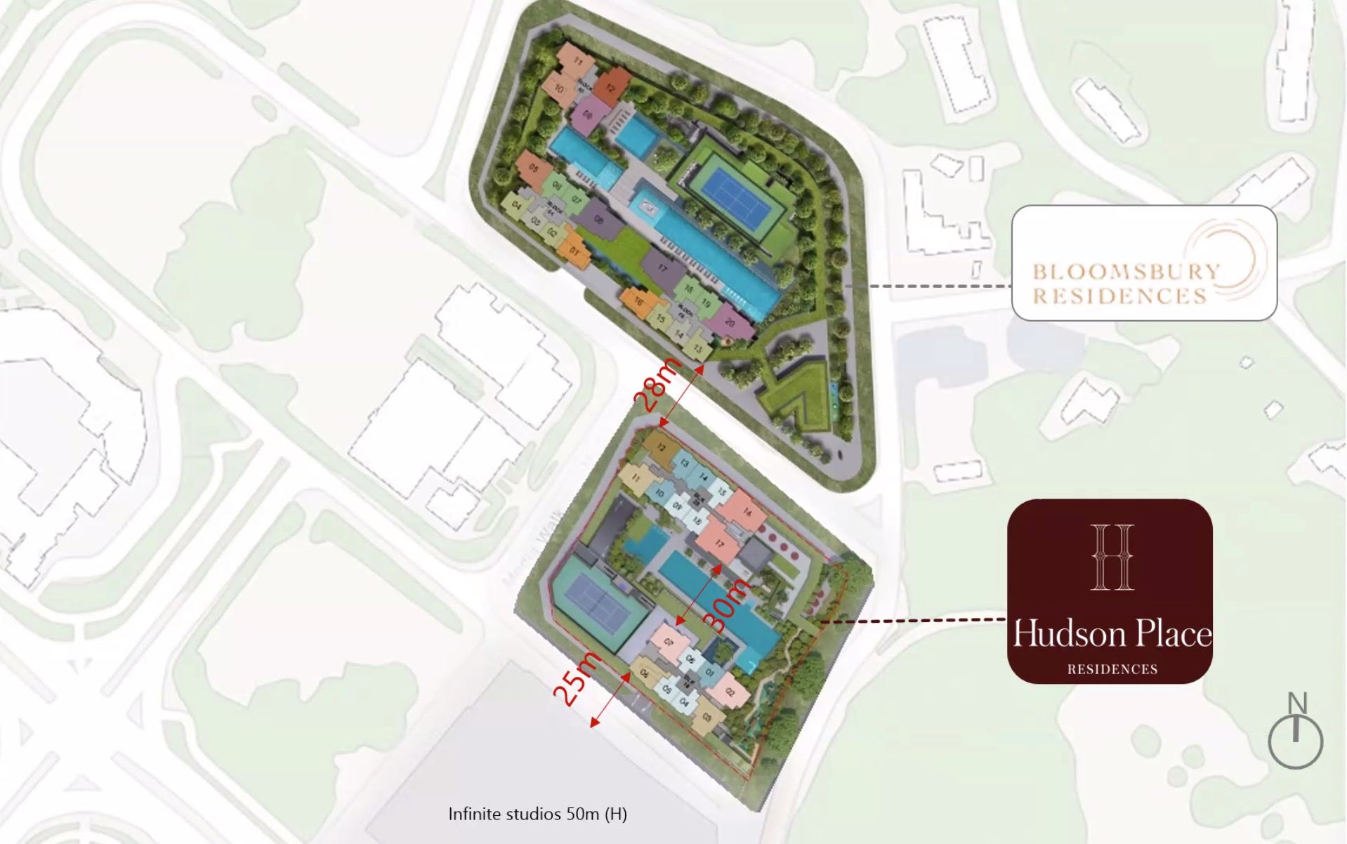 Hudson Place And Bloomsbury Site Plan