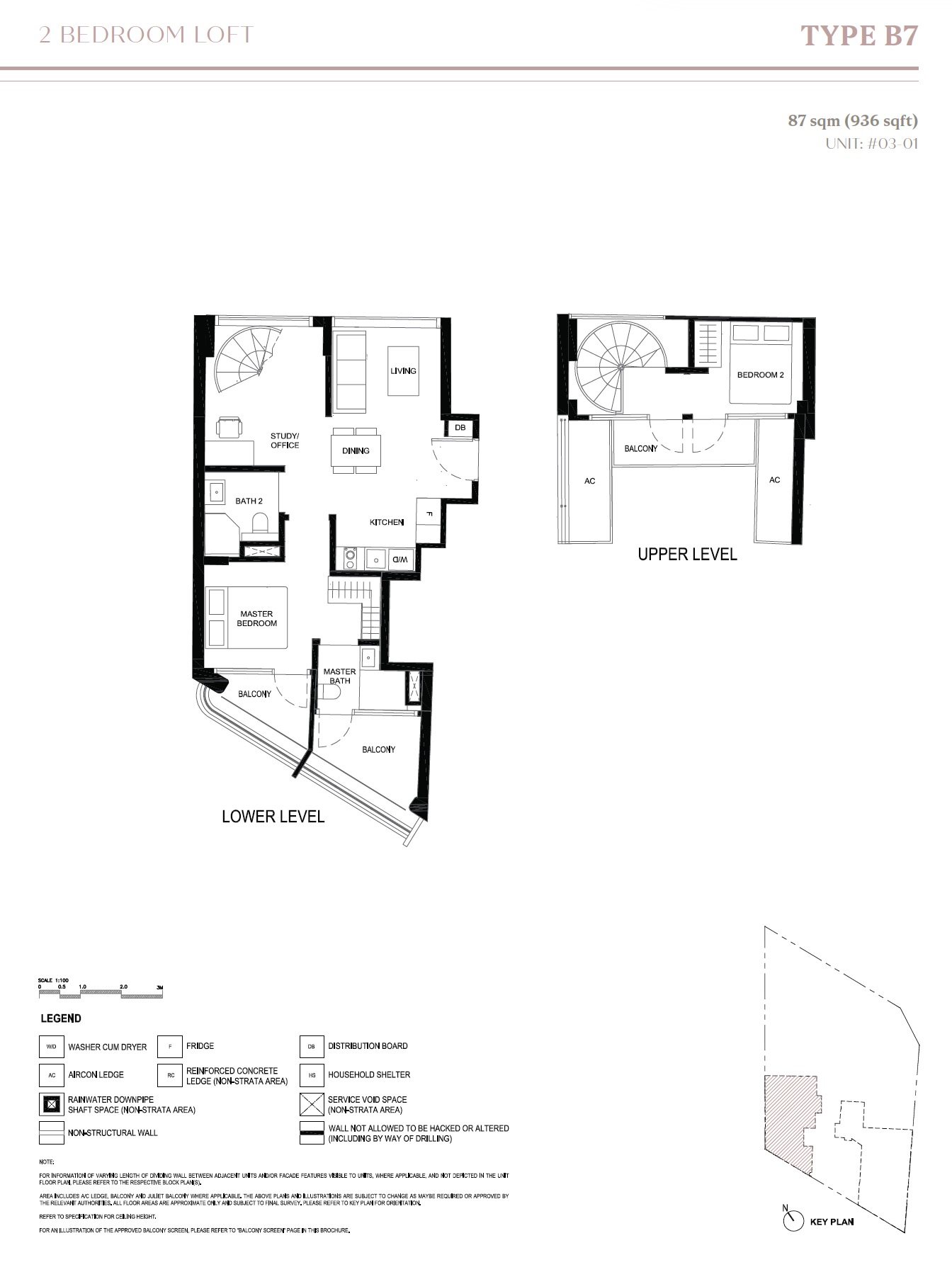 Duet Emily – 2BR B7 Floor Plan
