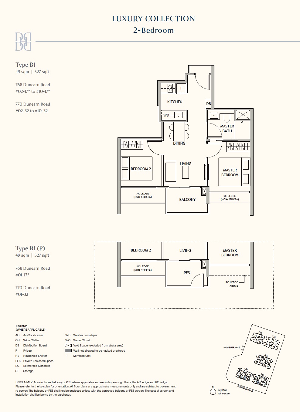 Dunearn House – 2BR B1 Floor Plan