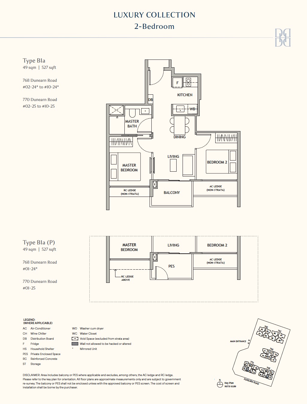 Dunearn House – 2BR B1a Floor Plan