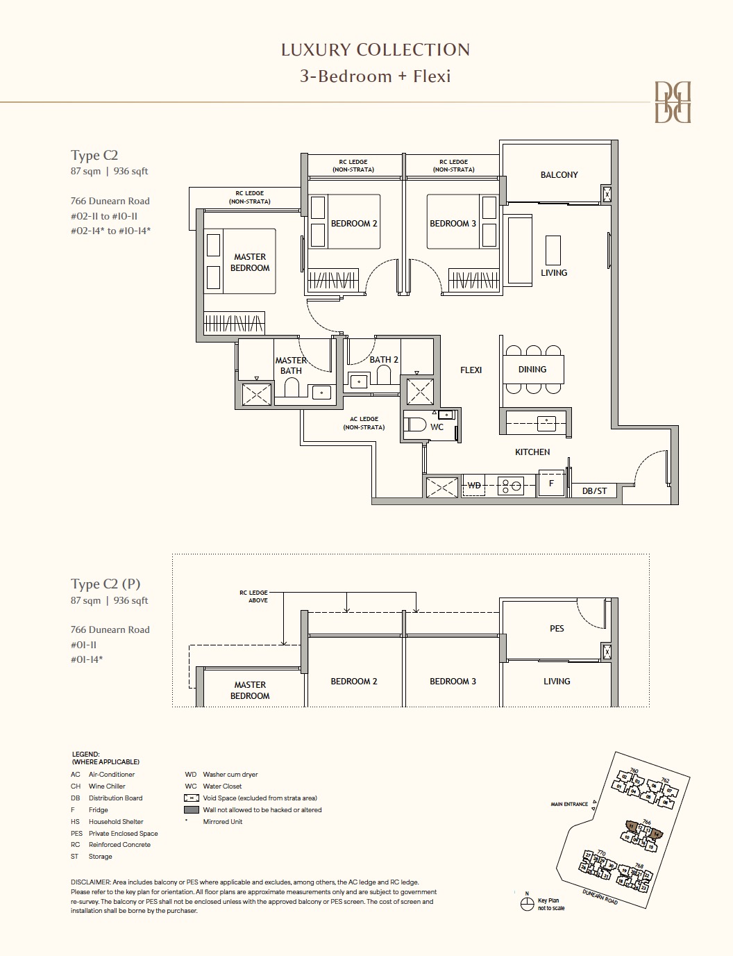 Dunearn House – 3BR C2 Floor Plan
