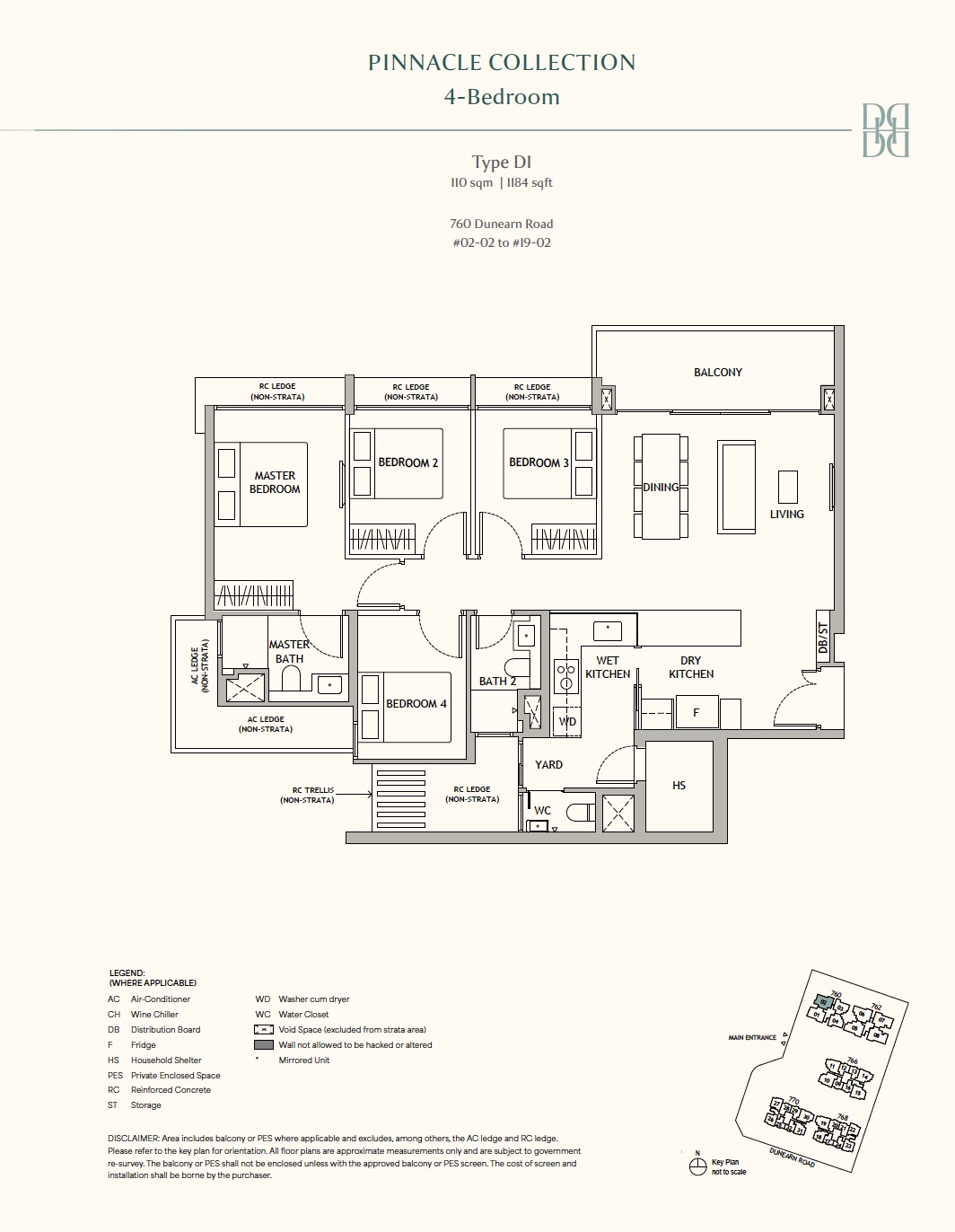 Dunearn House – 4BR D1 Floor Plan