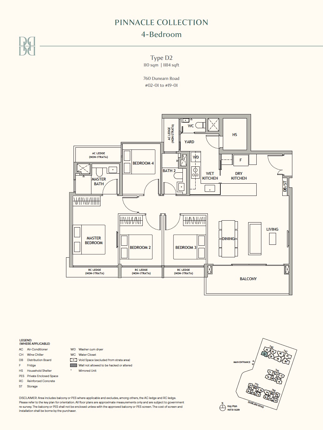 Dunearn House – 4BR D2 Floor Plan