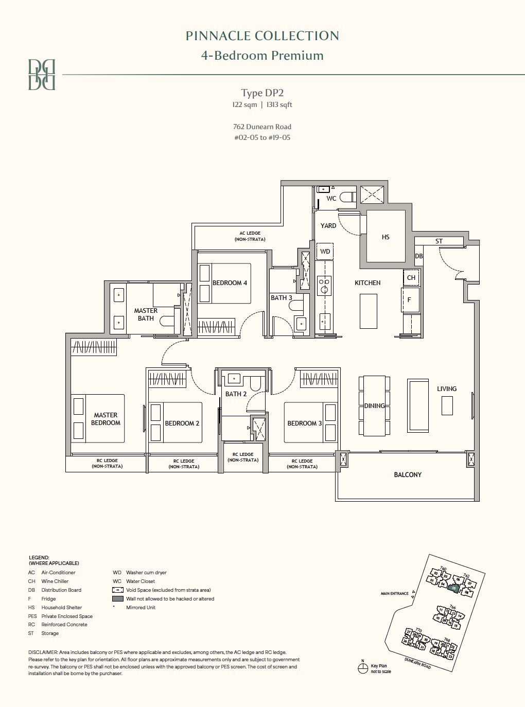 Dunearn House – 4BR DP2 Floor Plan