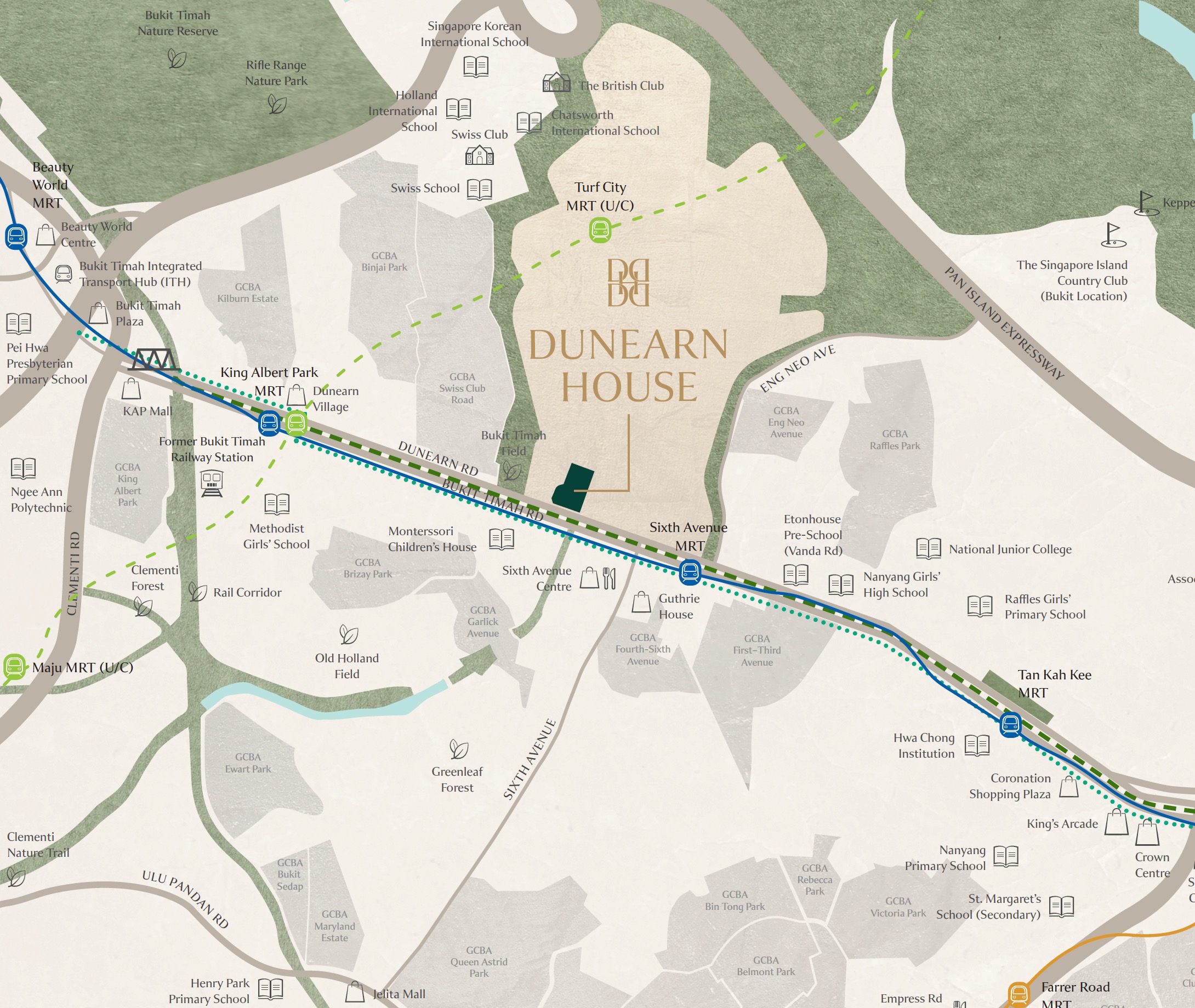 Dunearn House – Location Map