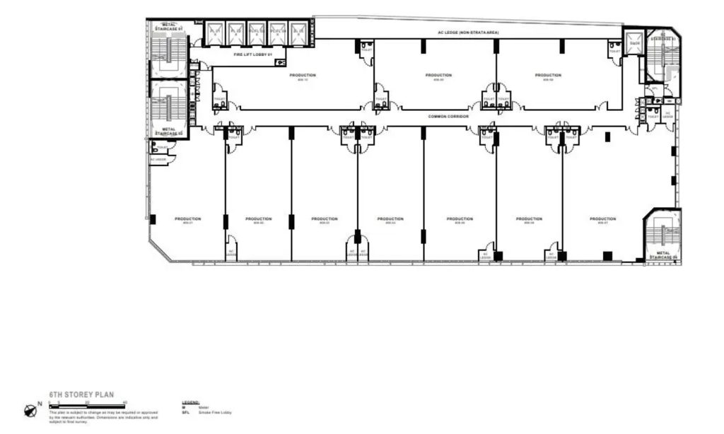 Generations Tannery – Floor Plan 6th Storey