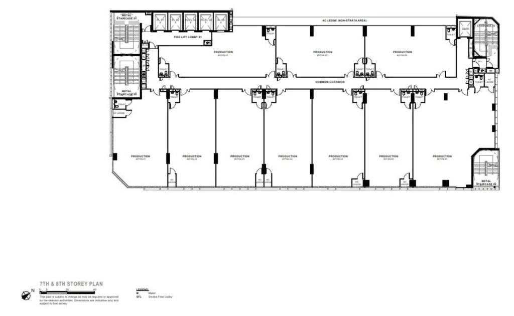Generations Tannery – Floor Plan 7th 8th Storey