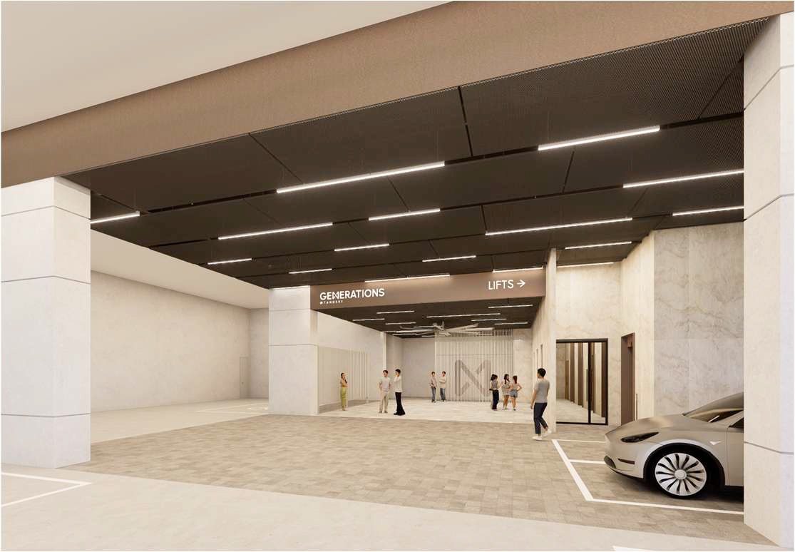 Generations Tannery – Lift Lobby