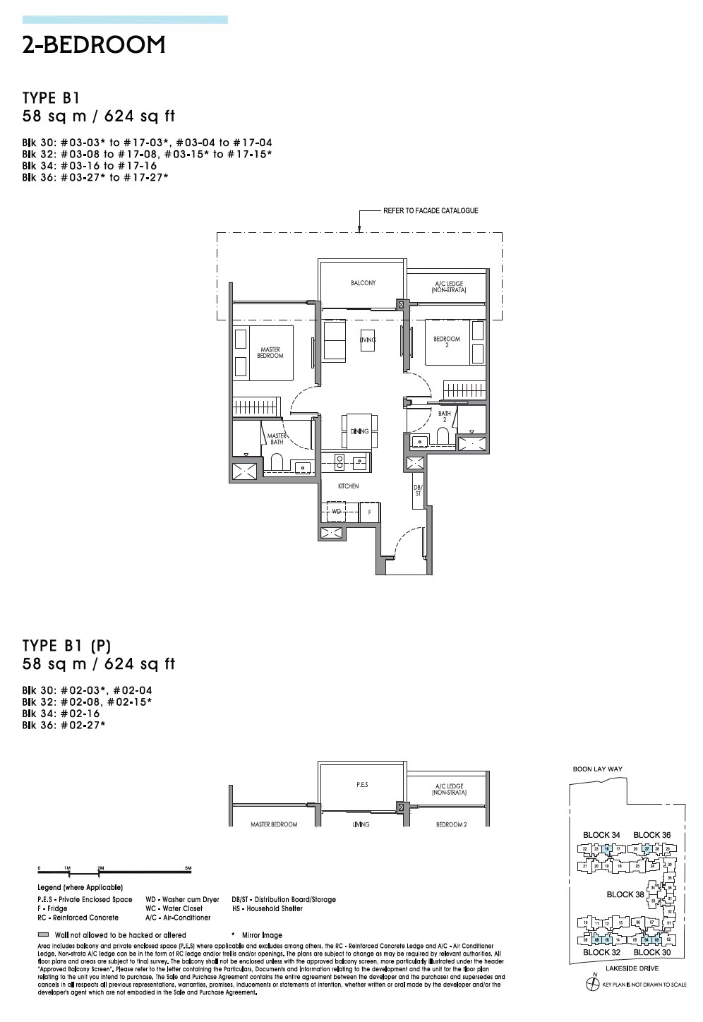 Lucerne Grand 2BR B1 Floor Plan