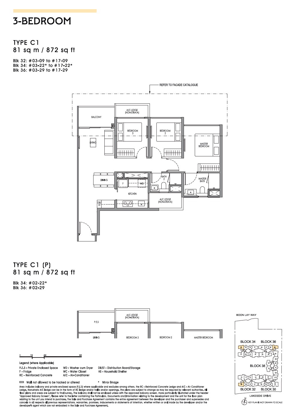 Lucerne Grand 3BR C1 Floor Plan