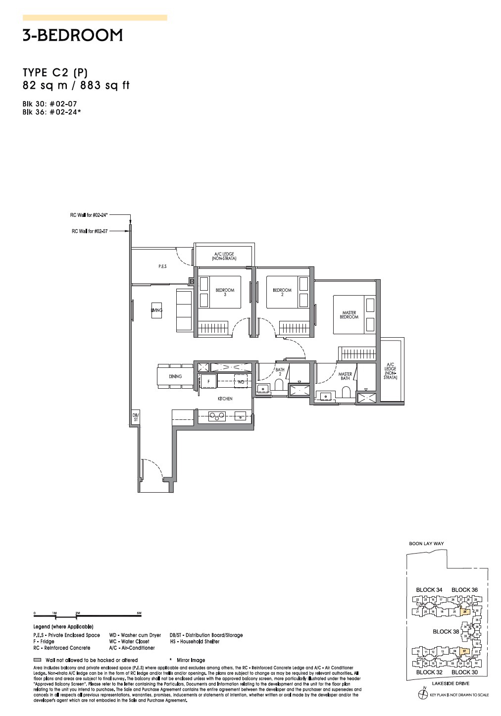 Lucerne Grand 3BR C2p Floor Plan