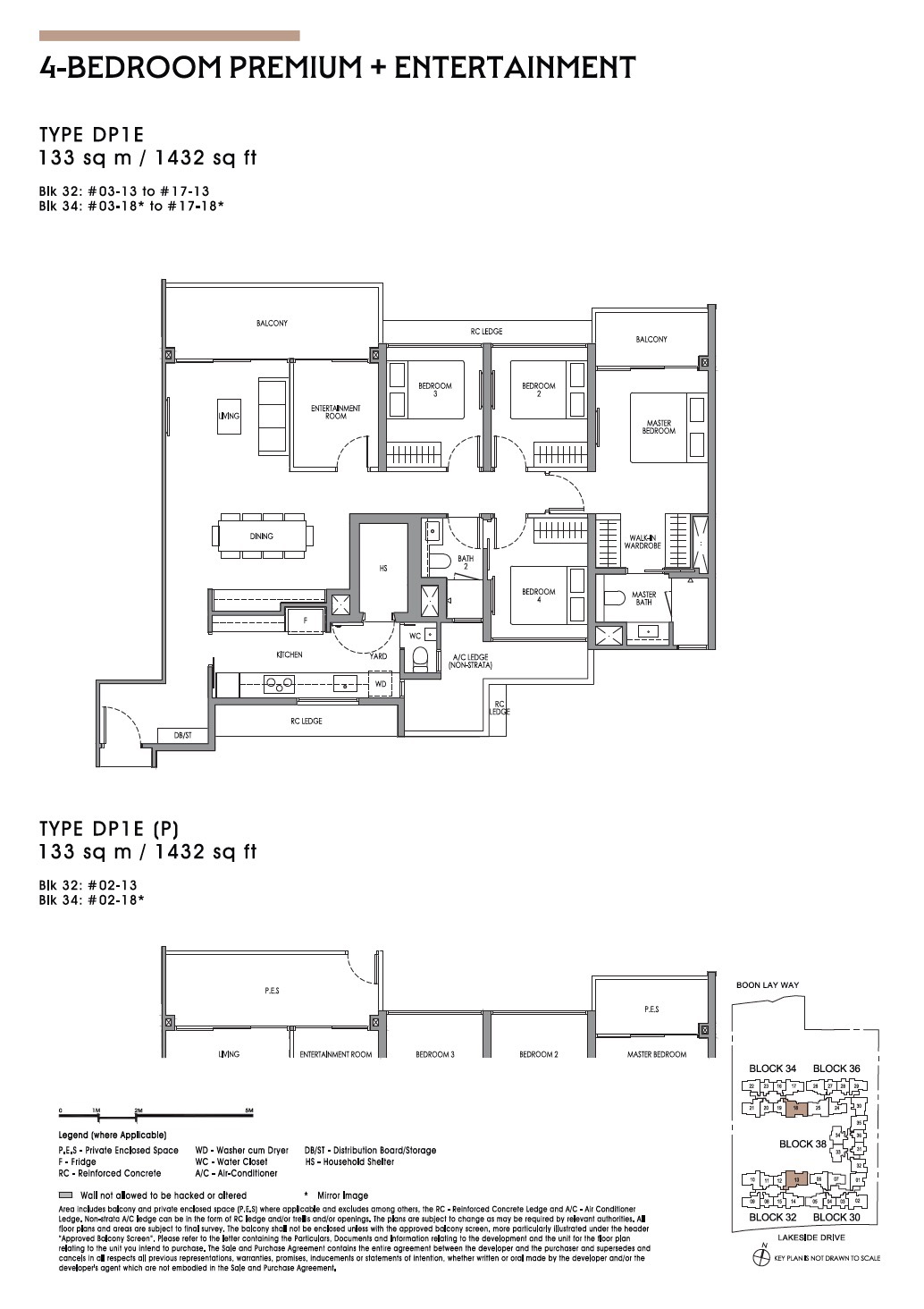 Lucerne Grand 4BR Premium Entertainment DP1E Floor Plan