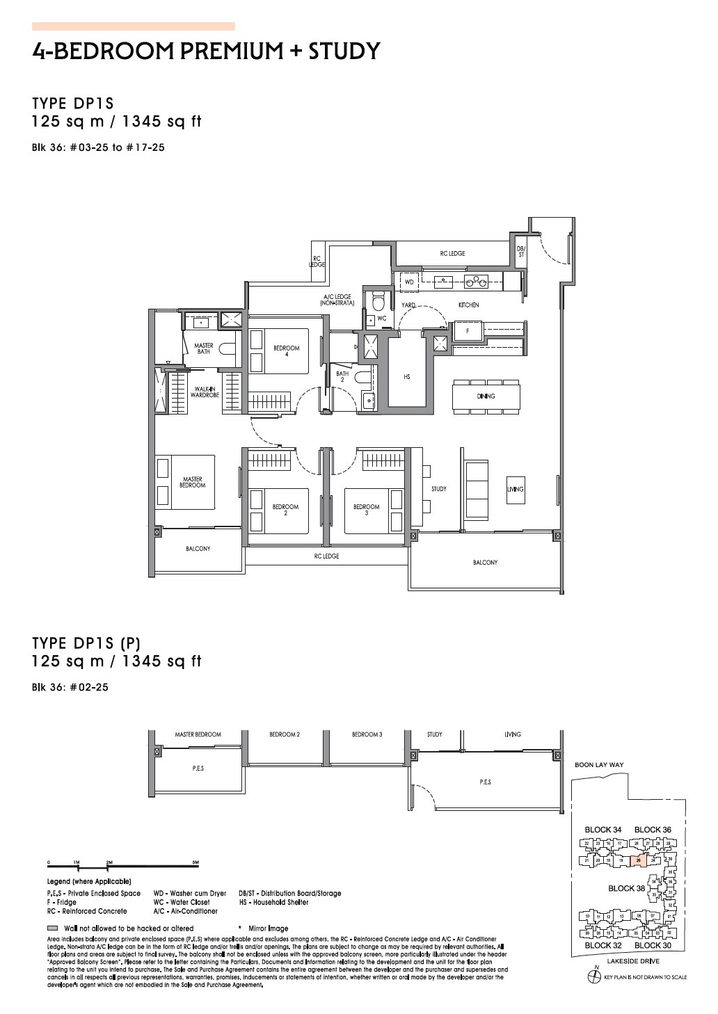 Lucerne Grand 4BR Premium Study DP1s Floor Plan