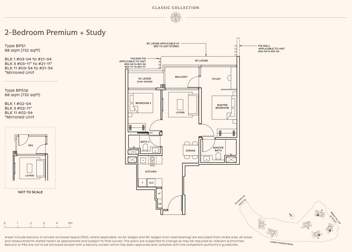 Thomson Reserve – 2BR Premium Study BPS1 Classic