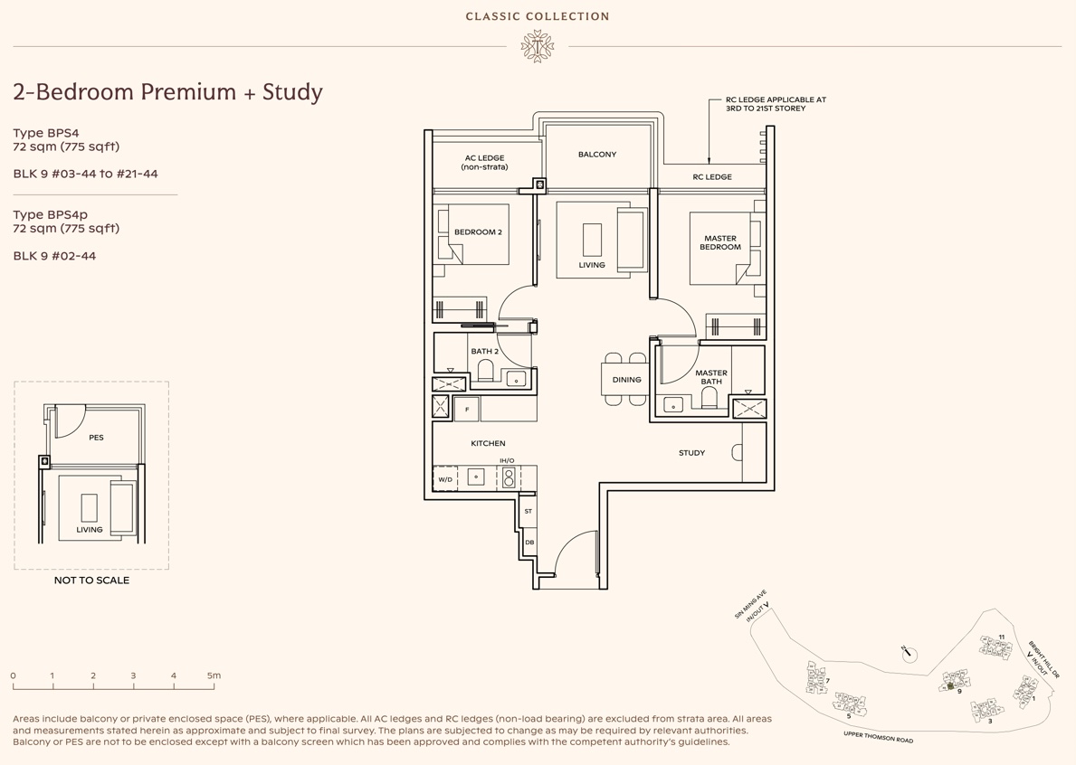 Thomson Reserve – 2BR Premium Study BPS4 Classic