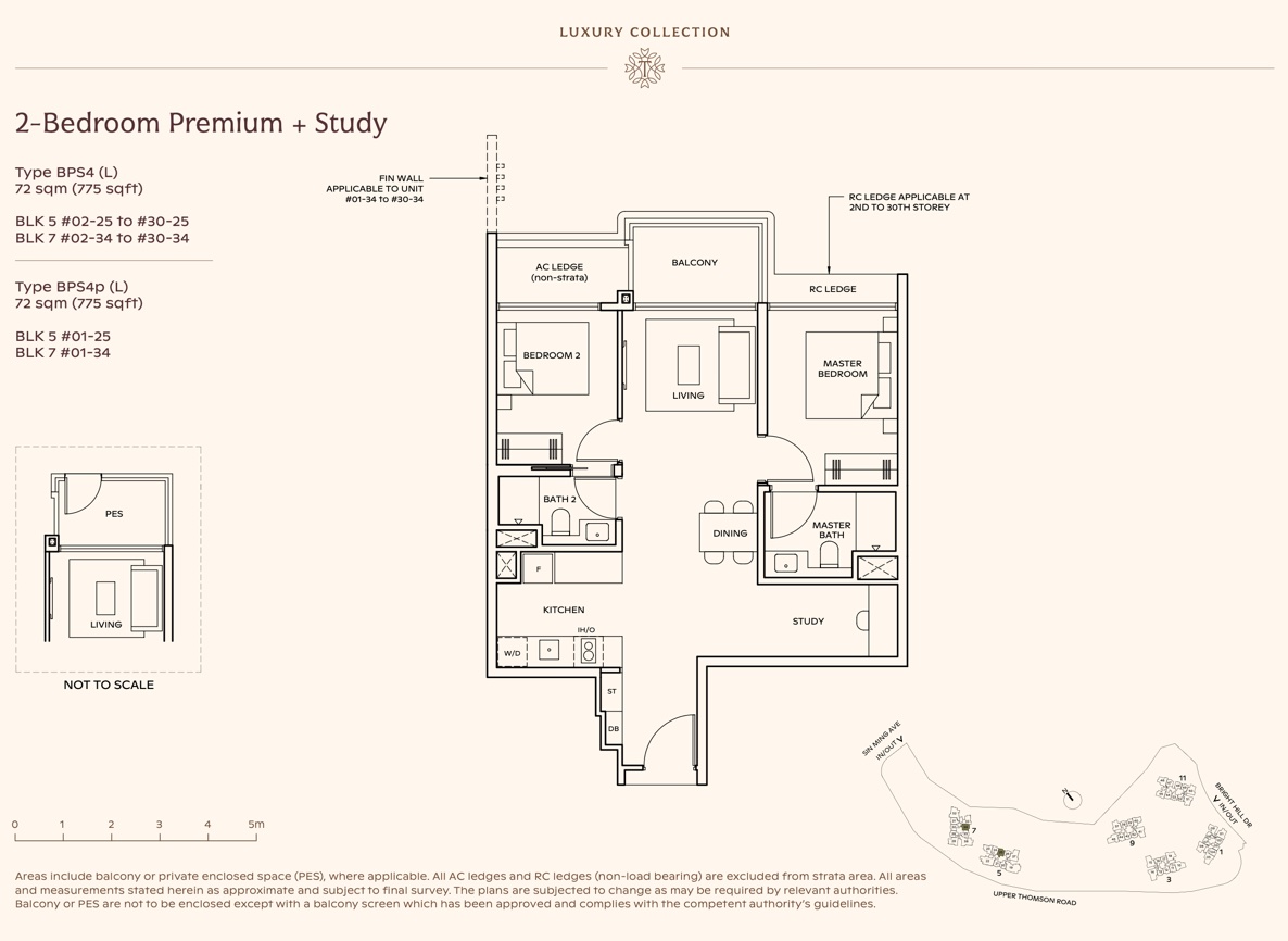 Thomson Reserve – 2BR Premium Study BPS4L Luxury