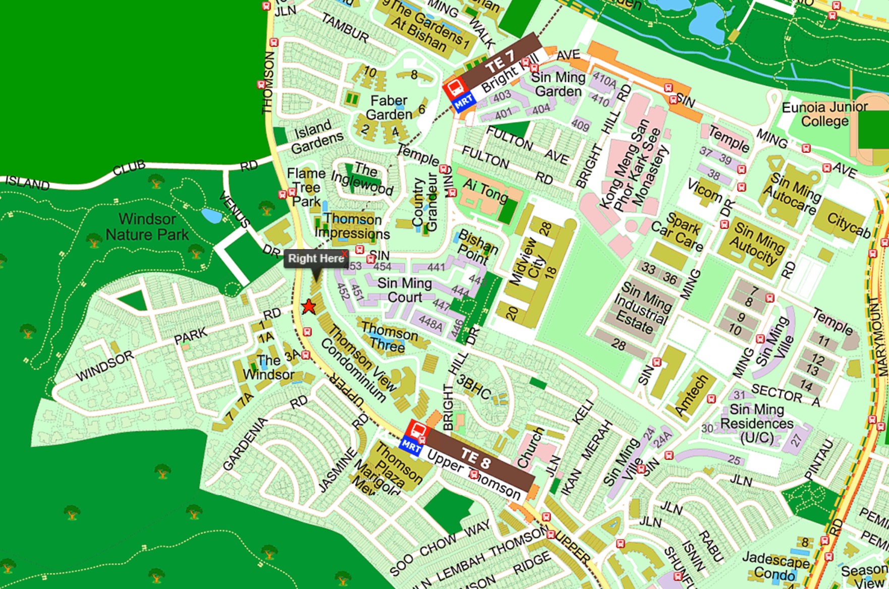 Thomson Reserve – StreetDirectory