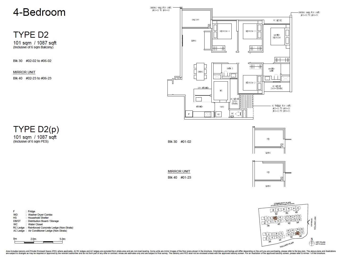 Amberwood Holland – 4BR D2 Floor Plan