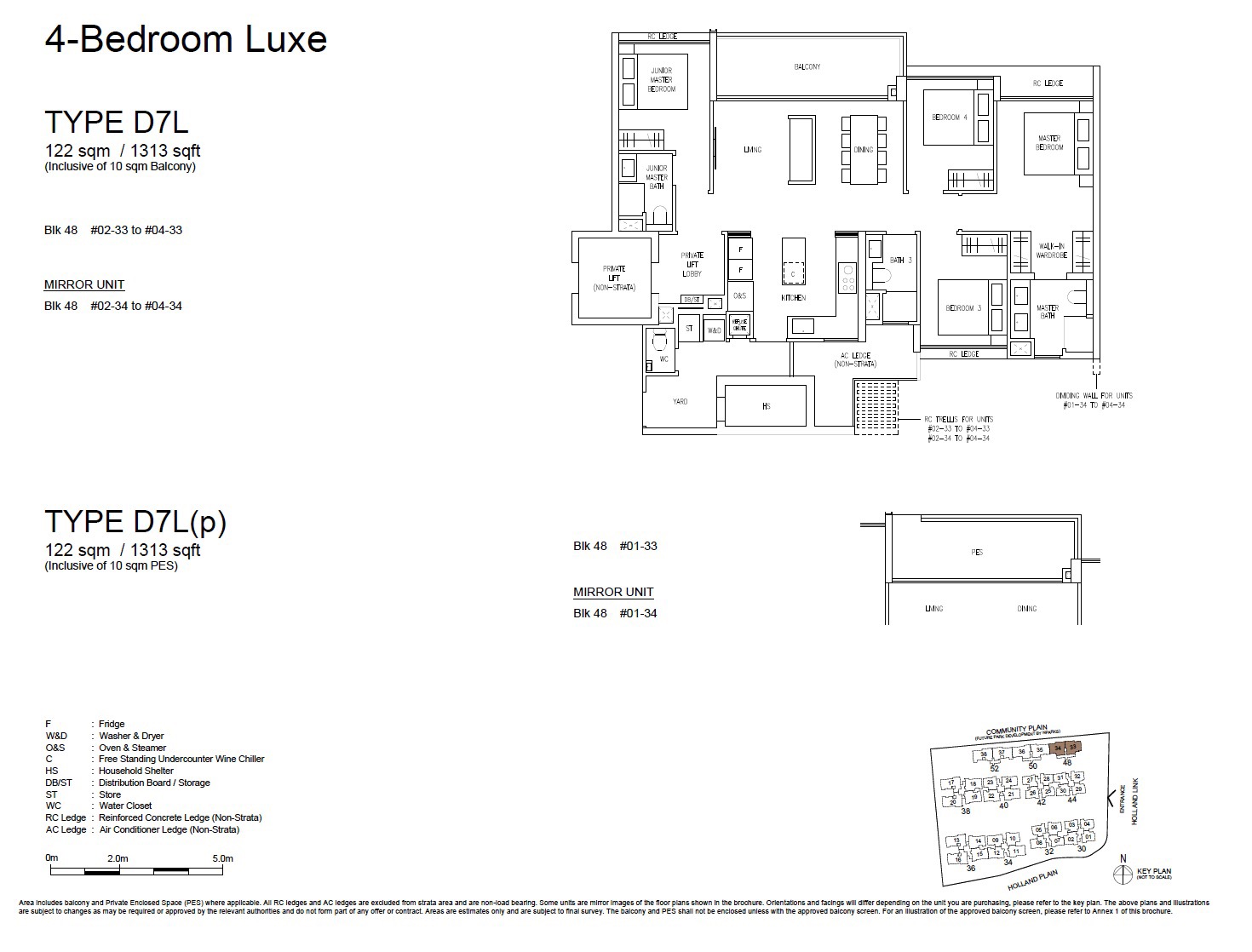 Amberwood Holland – 4BR Luxe D7L Floor Plan