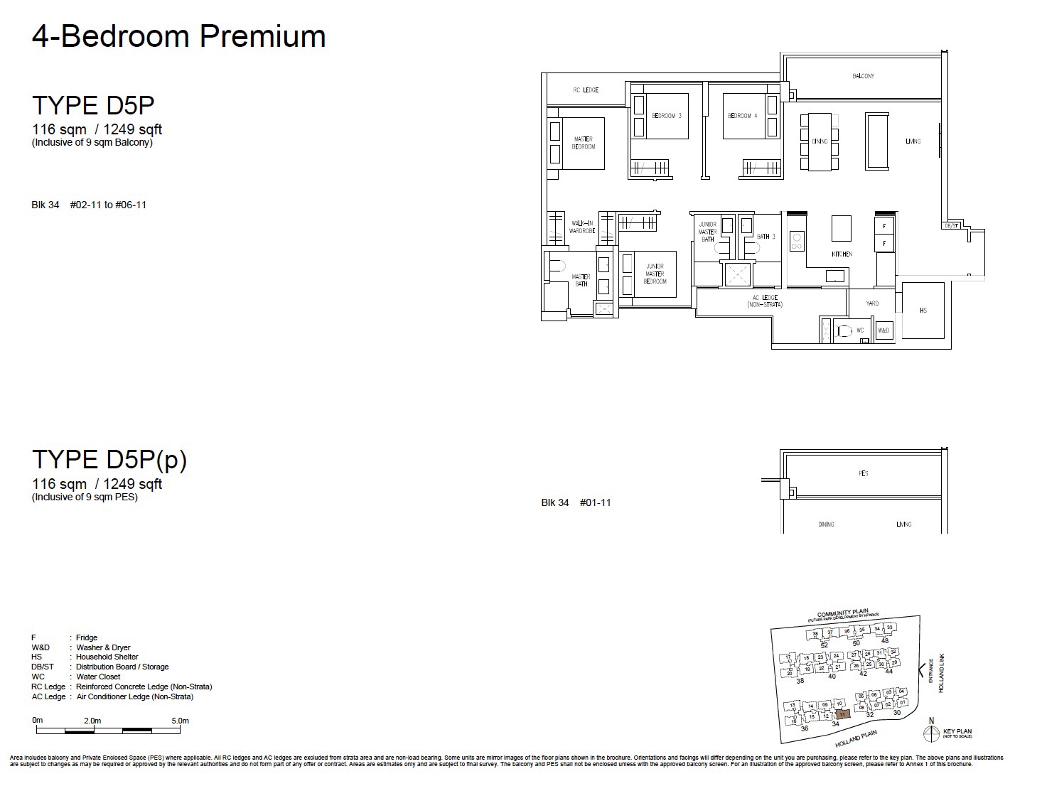 Amberwood Holland – 4BR Premium D5P Floor Plan