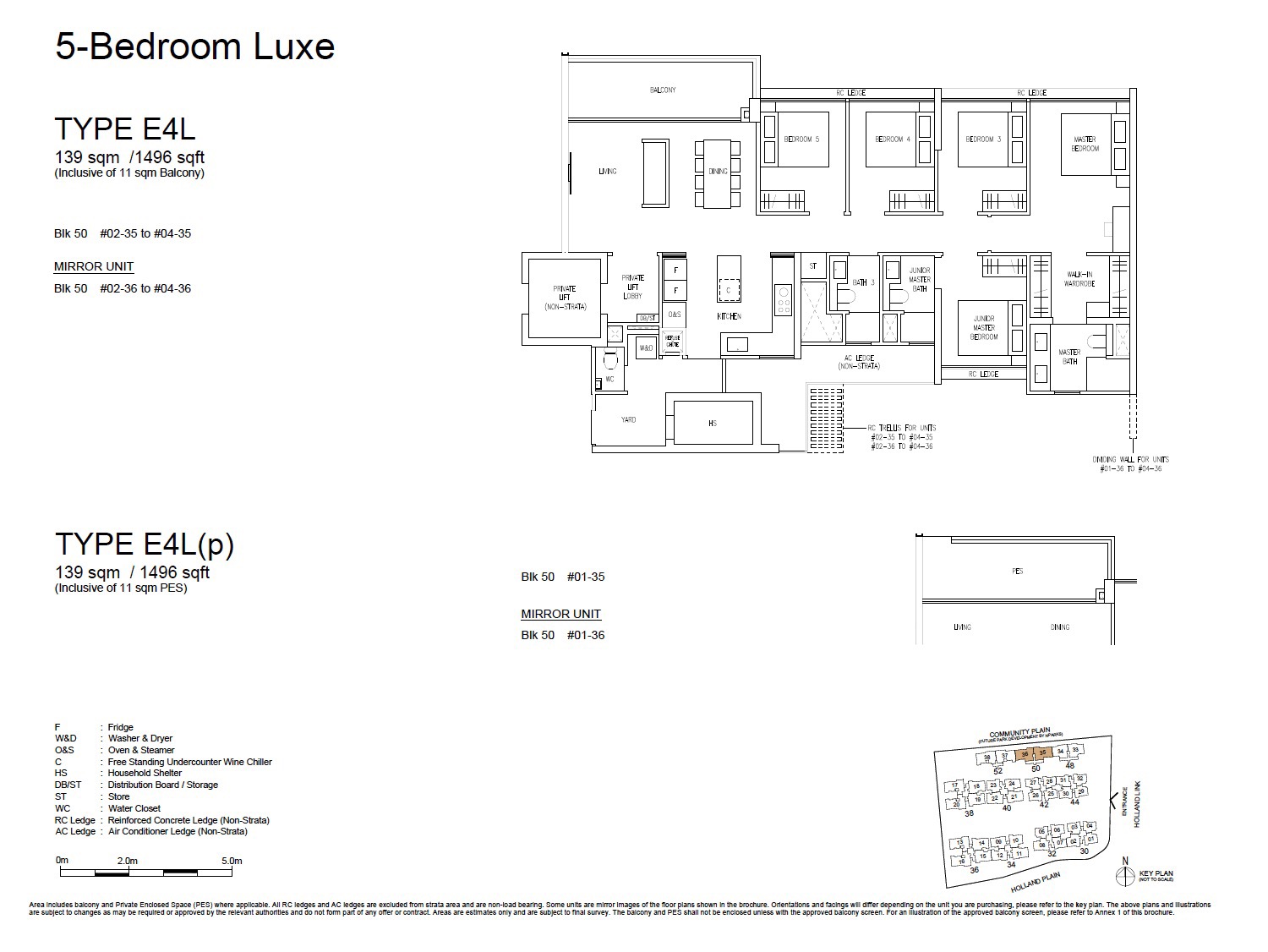 Amberwood Holland – 5BR Luxe E4L Floor Plan