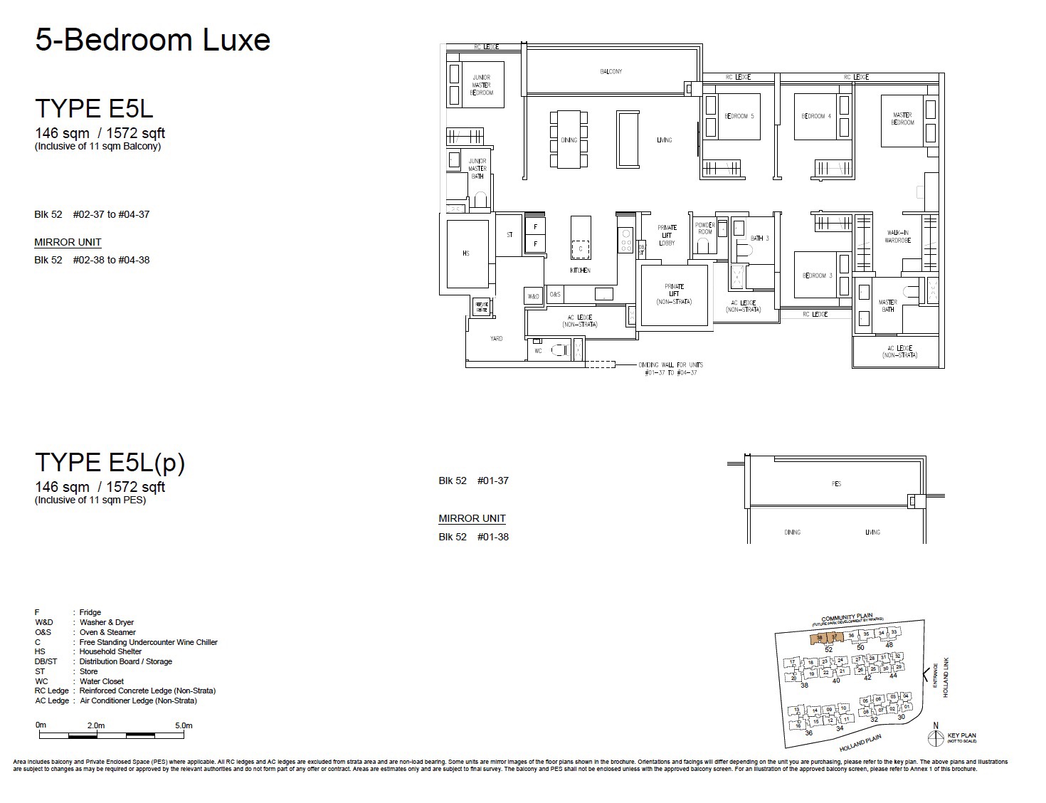 Amberwood Holland – 5BR Luxe E5L Floor Plan