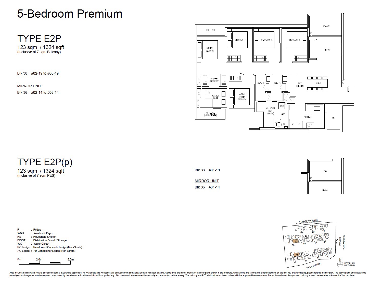 Amberwood Holland – 5BR Premium E2P Floor Plan