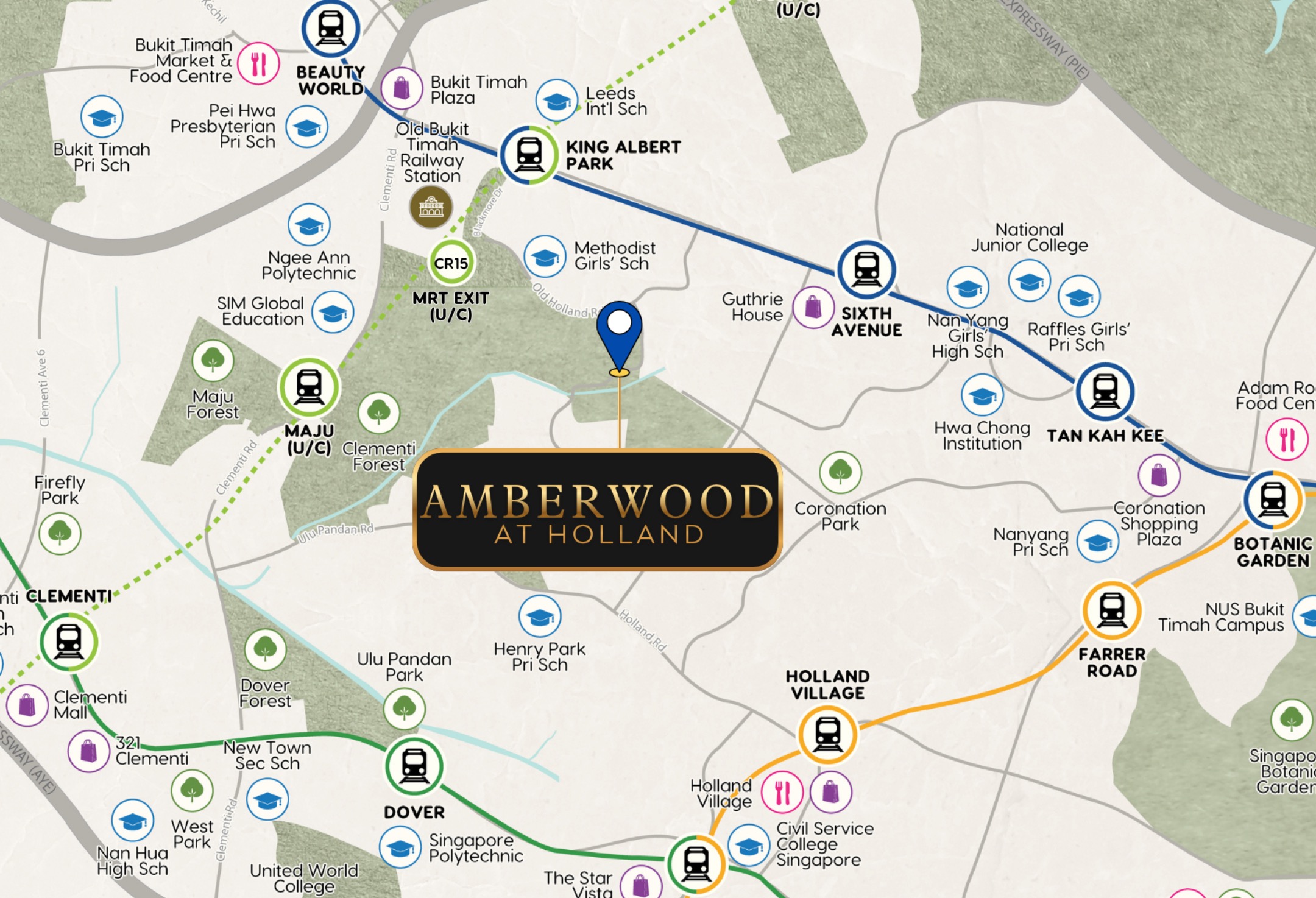 Amberwood At Holland – Location Map
