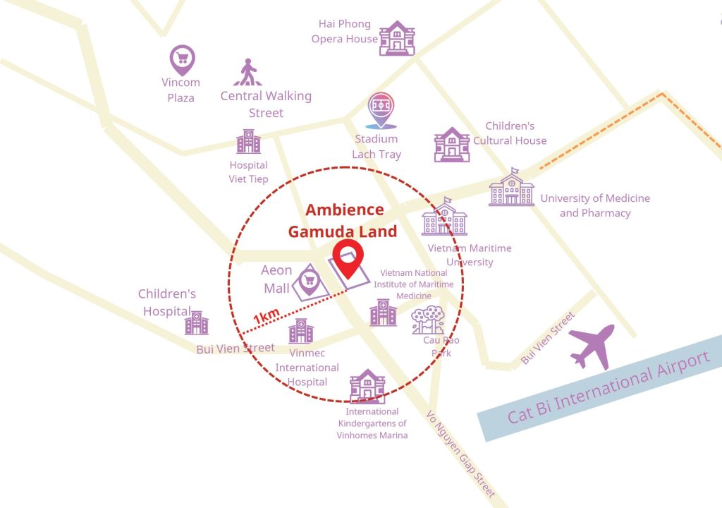 Ambience Hai Phong Gamuda – Location Summary
