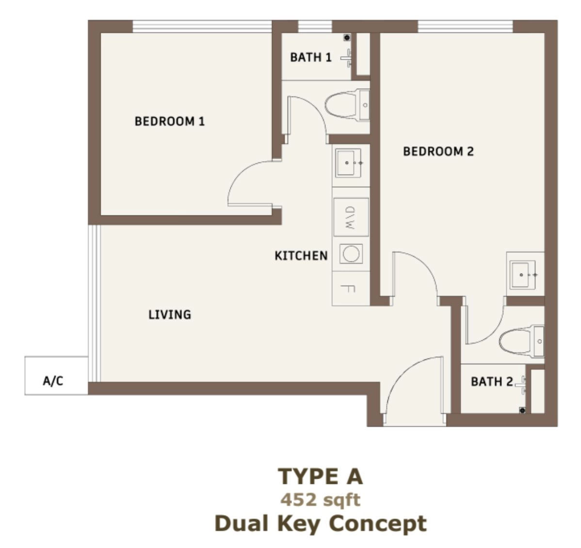 CTC Skyone JB – Type A Floor Plan