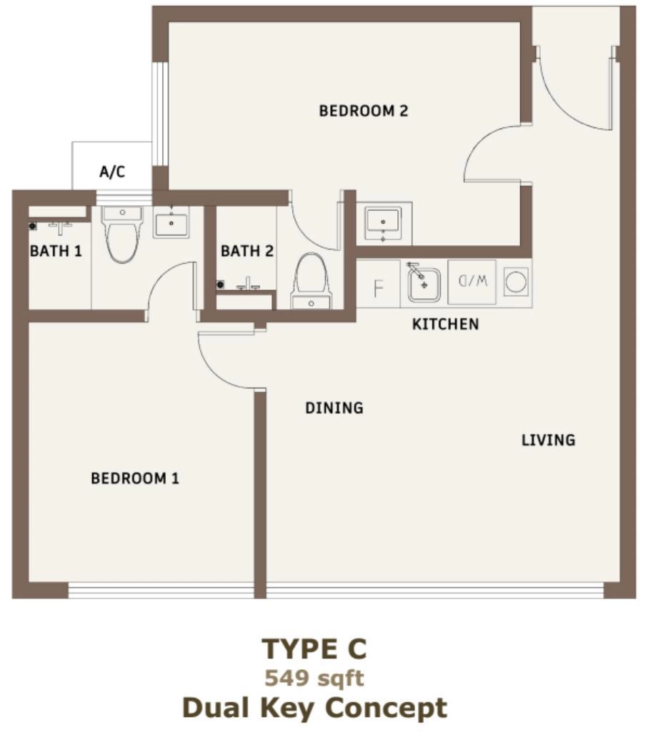 CTC Skyone JB – Type C Floor Plan