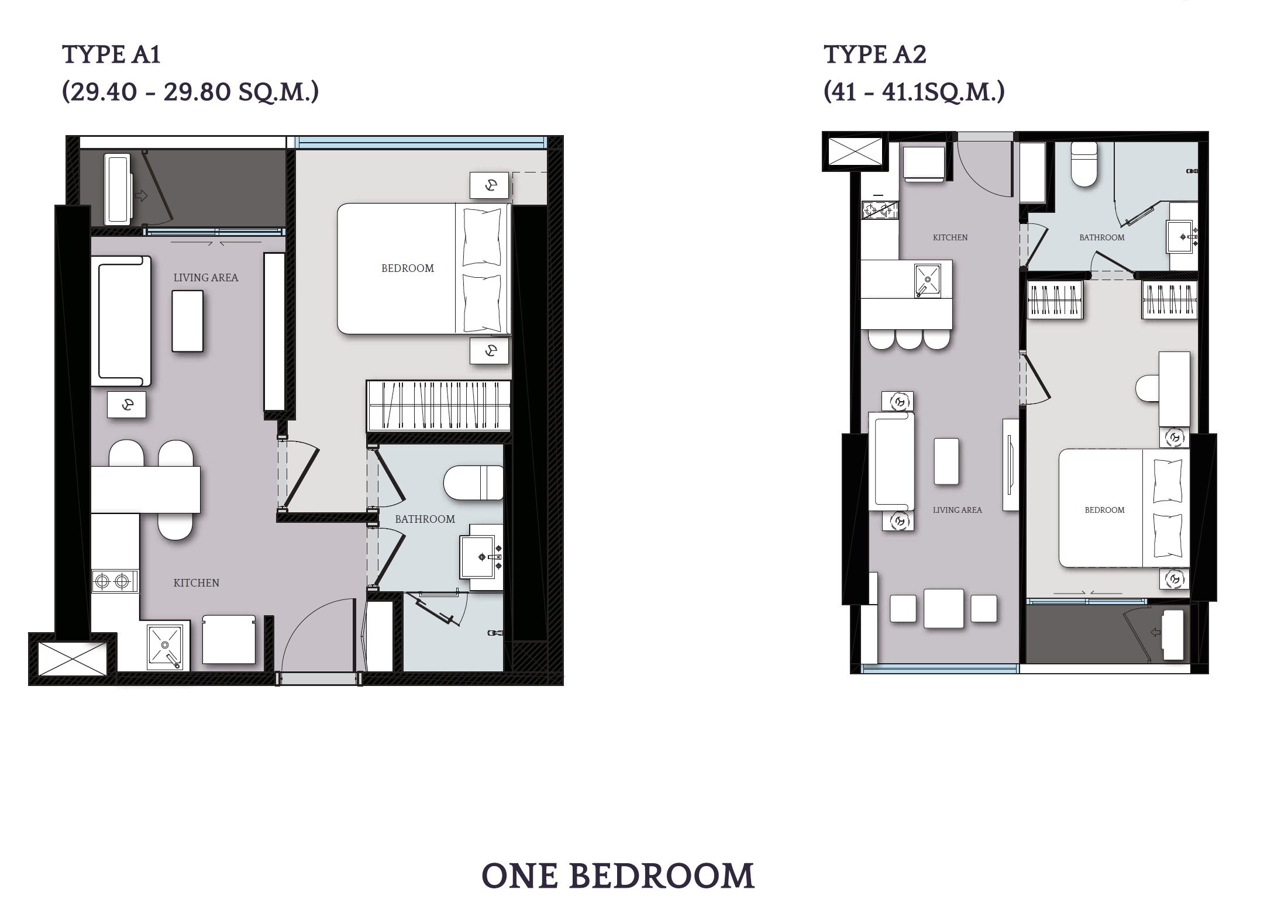 Cloud Sukhumvit 23 – 1BR Floor Plan