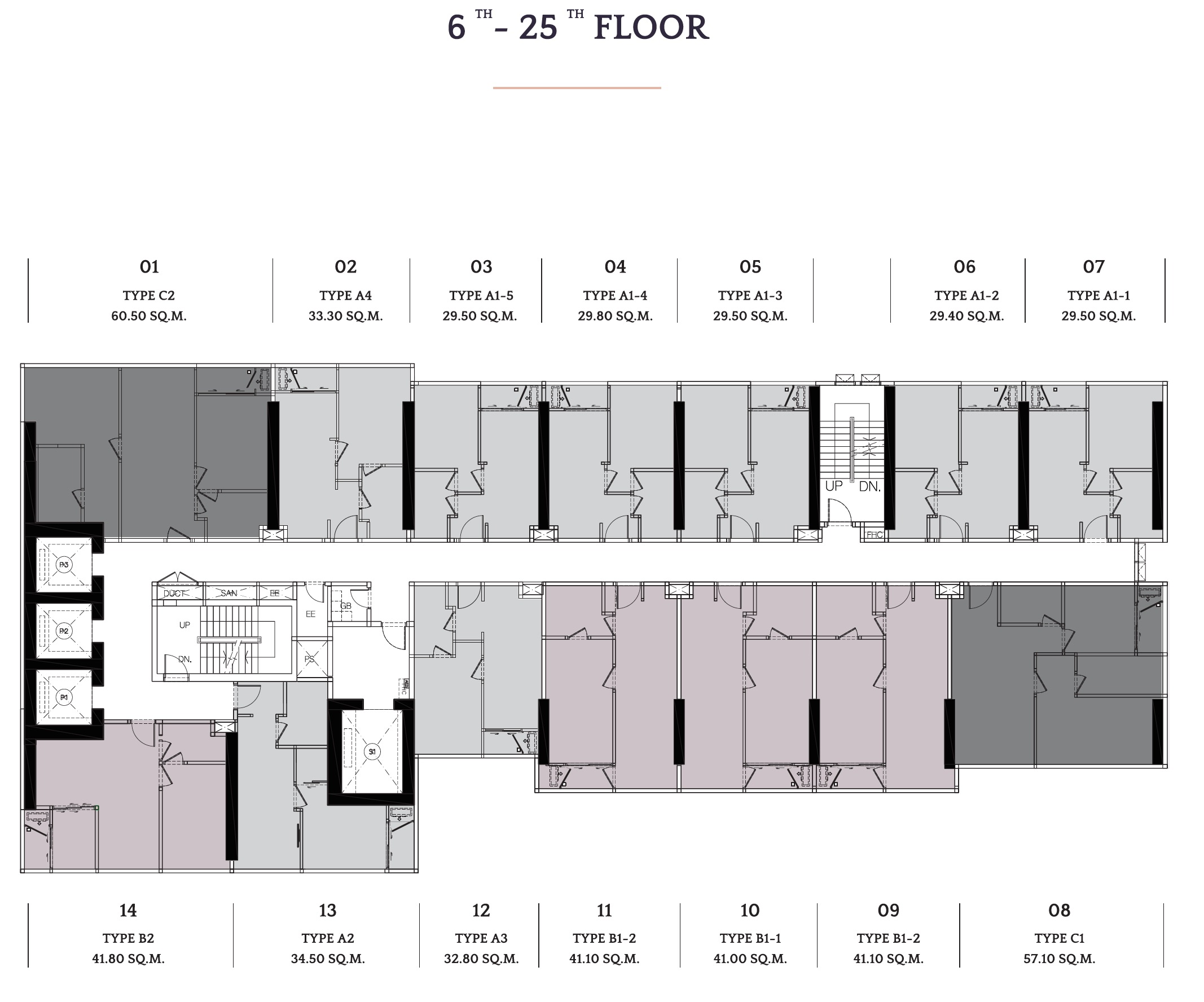 Cloud Sukhumvit 23 – 6th To 25th Site Plan