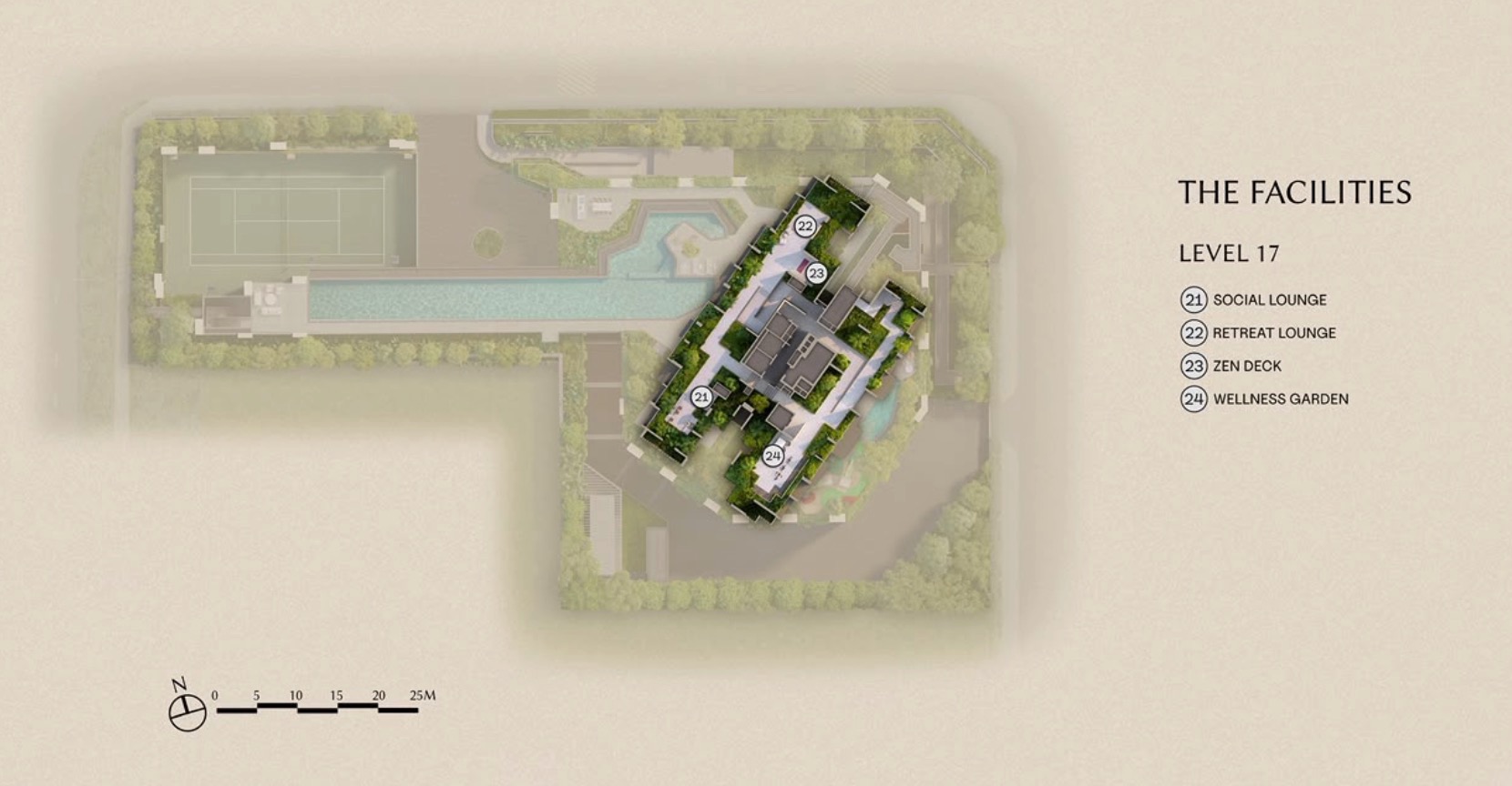 Serra Residences Level 17 Site Plan