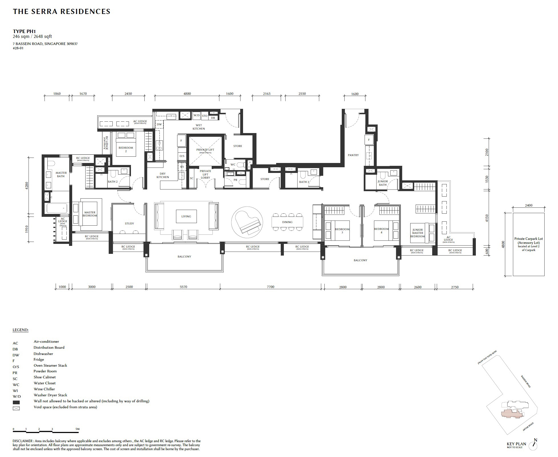 Serra Residences Penthouse PH1 Floor Plan