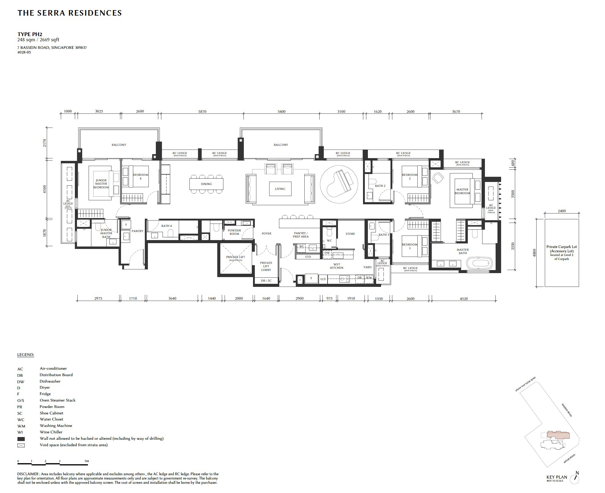 Serra Residences Penthouse PH2 Floor Plan