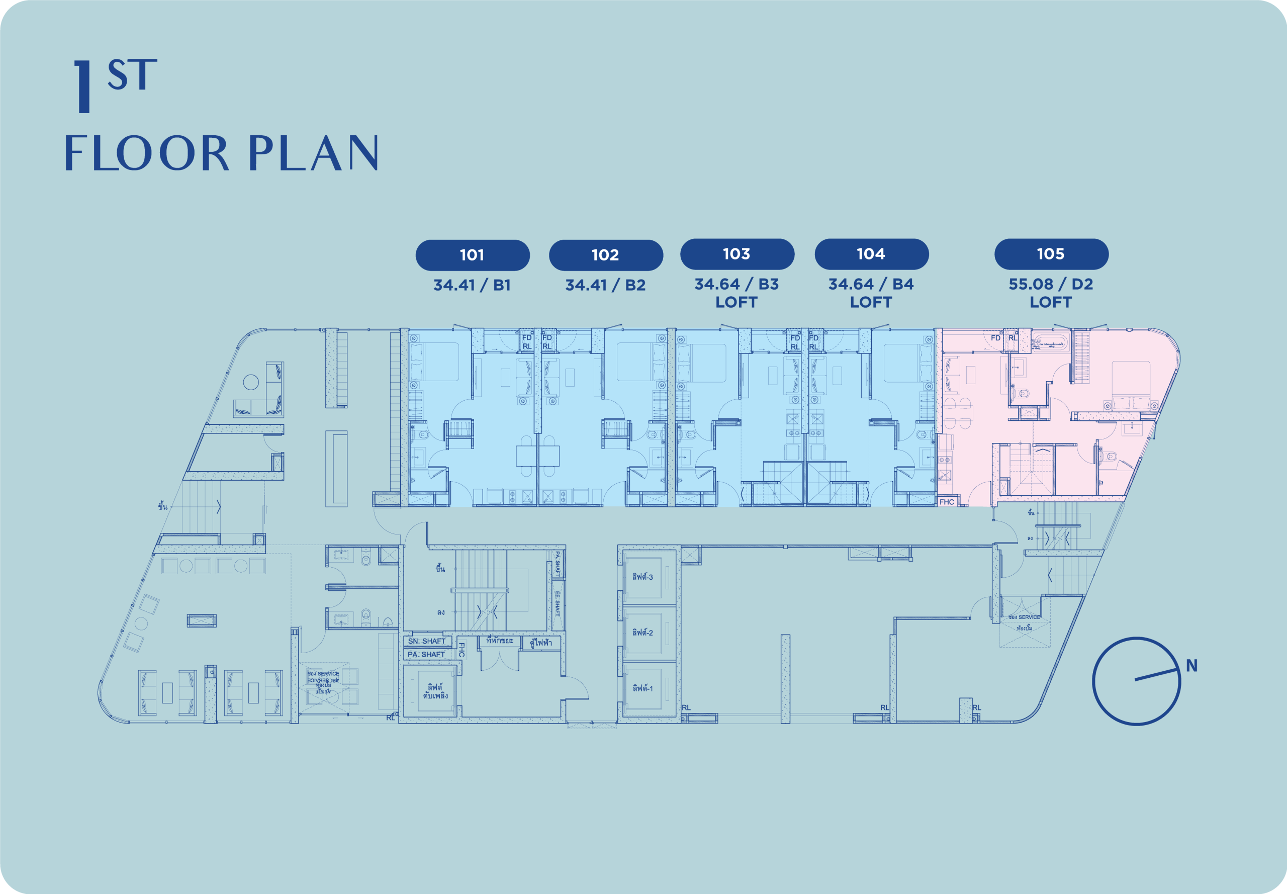 Skyrise Ave Sukhumvit 64 – 1st Floor Site Plan