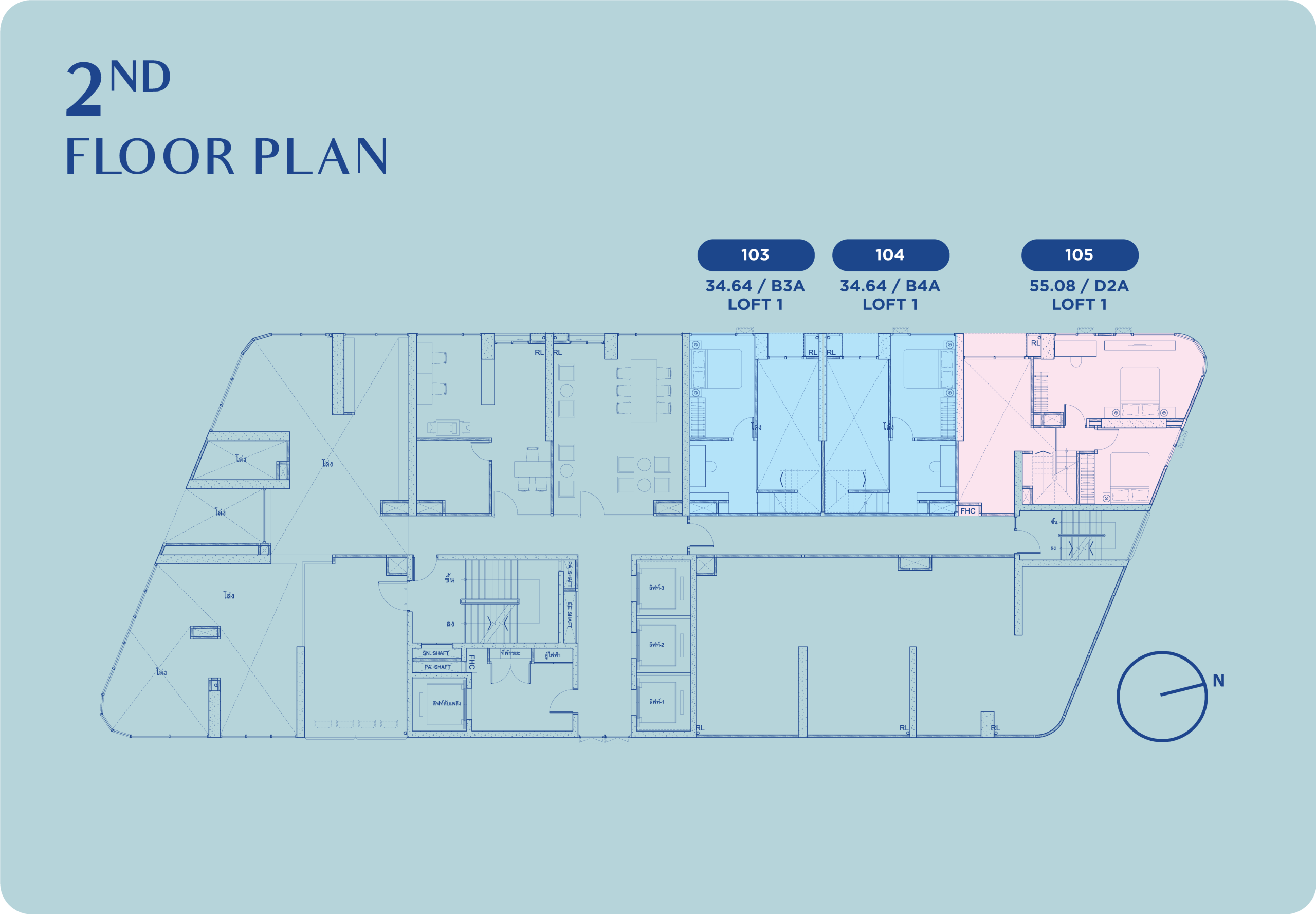 Skyrise Ave Sukhumvit 64 – 2nd Floor Site Plan
