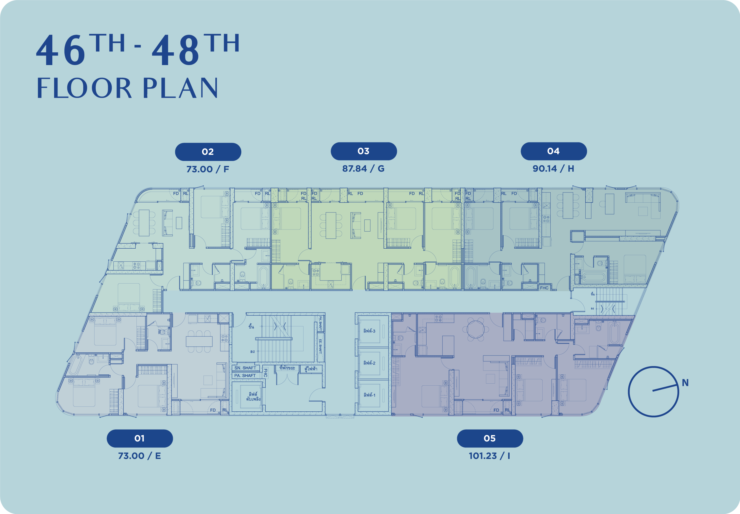 Skyrise Ave Sukhumvit 64 – 46th To 48th Floor Site Plan
