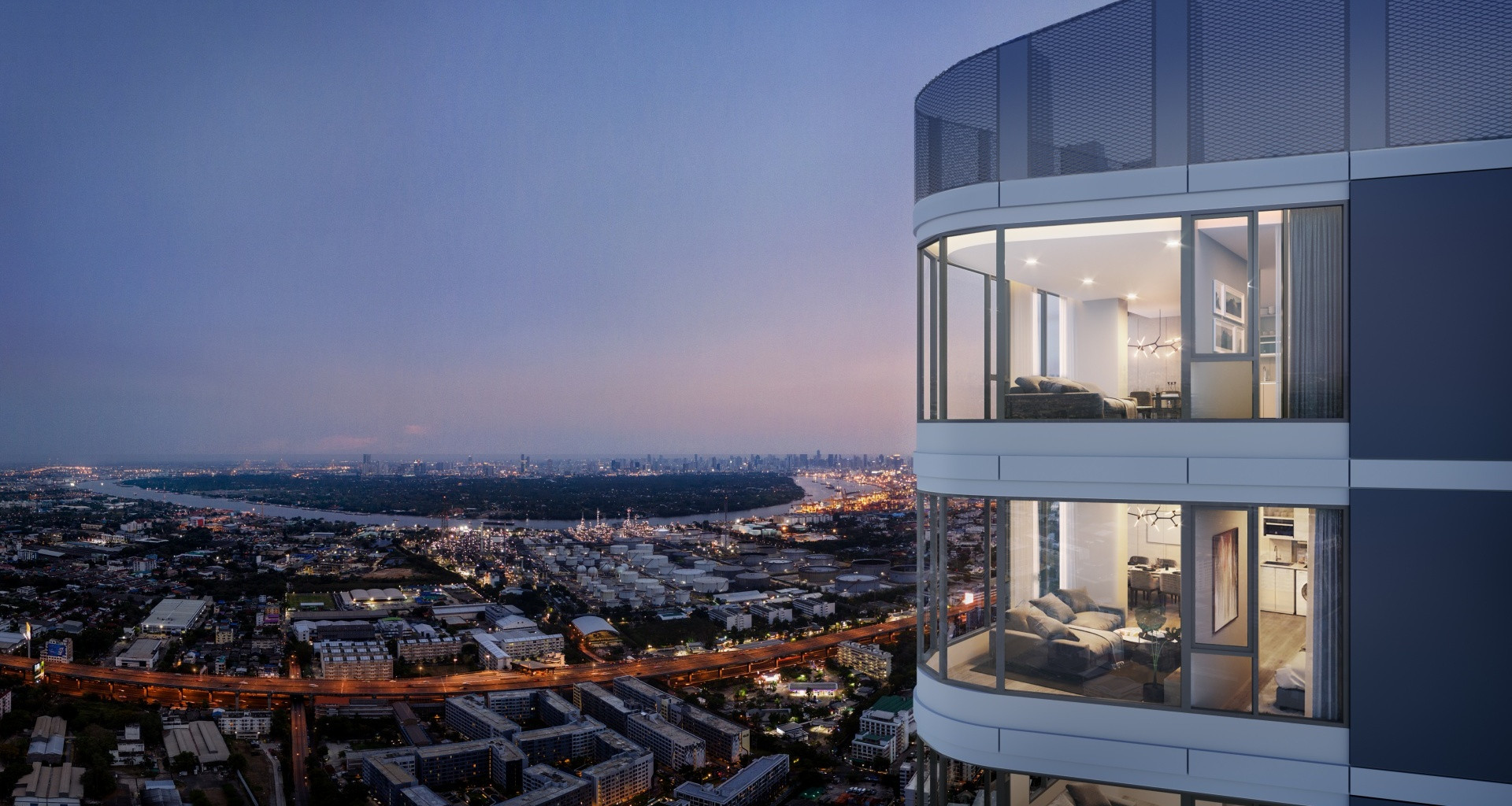 Skyrise Ave Sukhumvit 64 – Night View