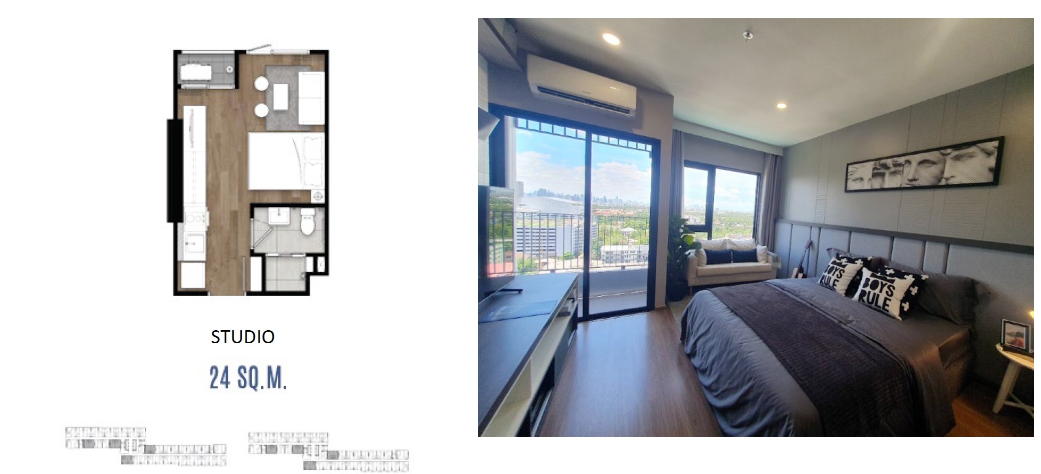 The Livin Phetkasem – Studio Floor Plan