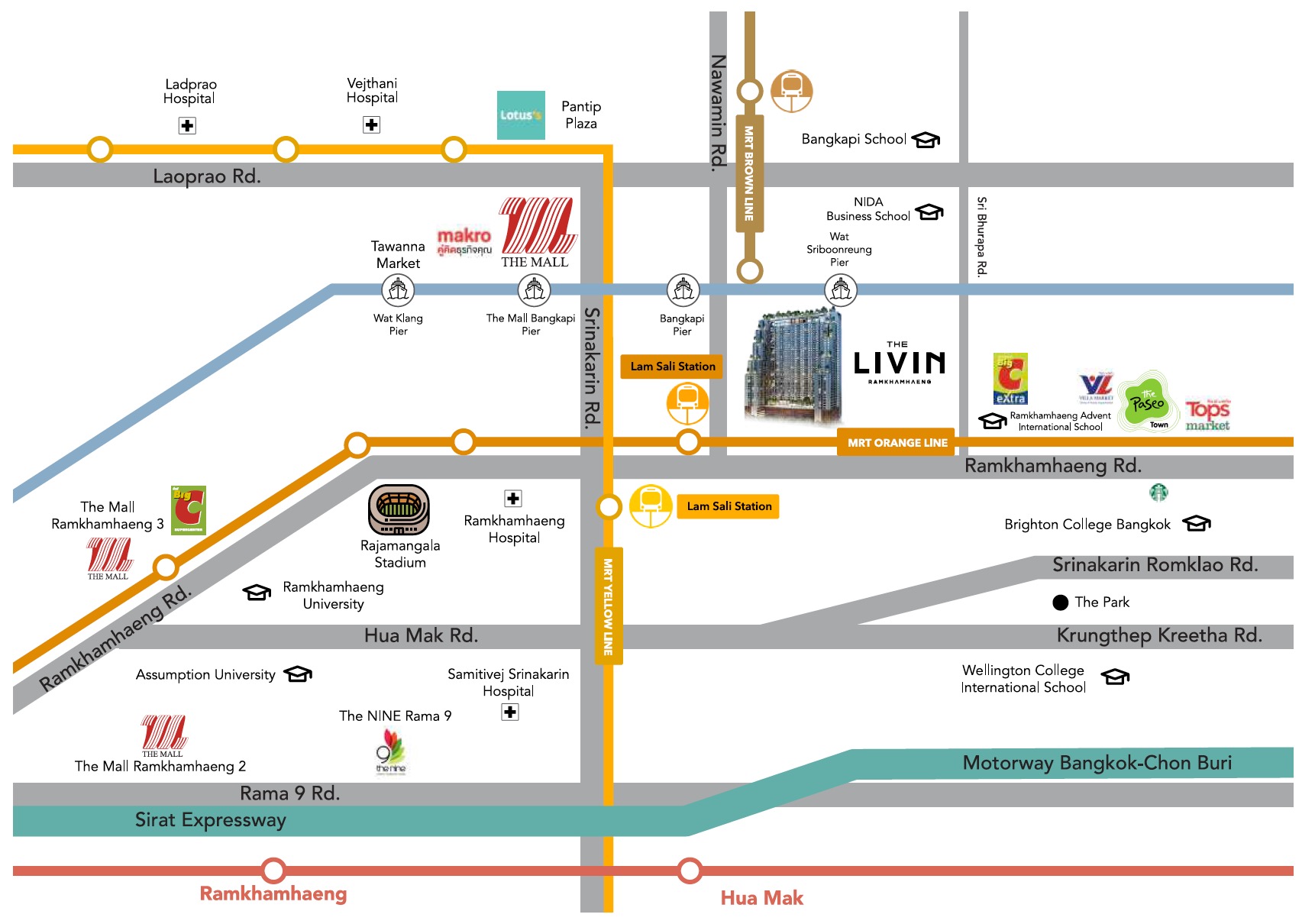 The Livin Ramkhamhaeng Location Map