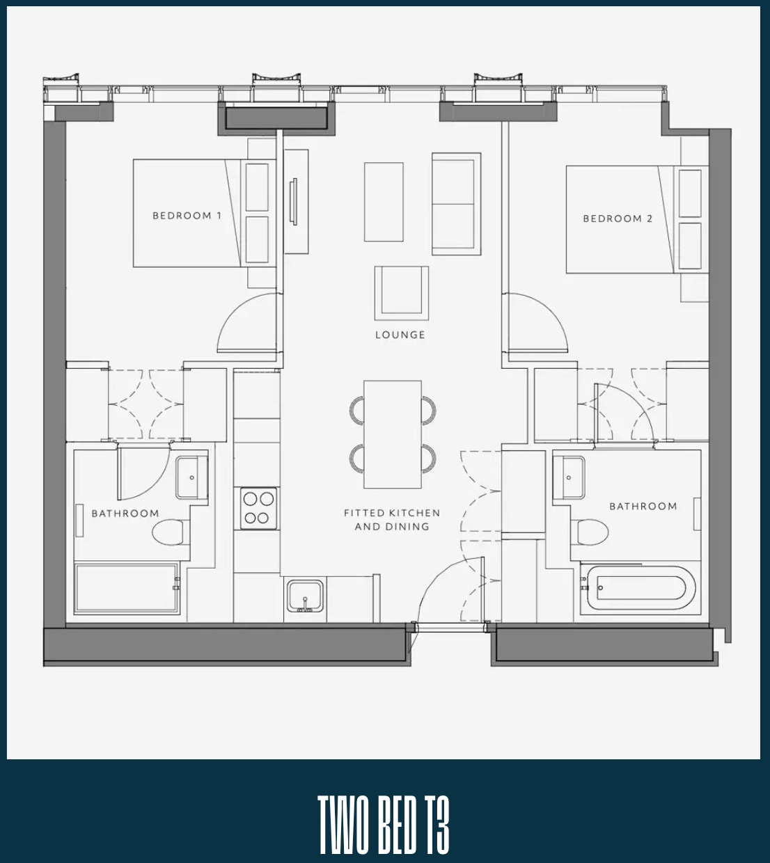 Vita Living North 2BR T3 Floorplan