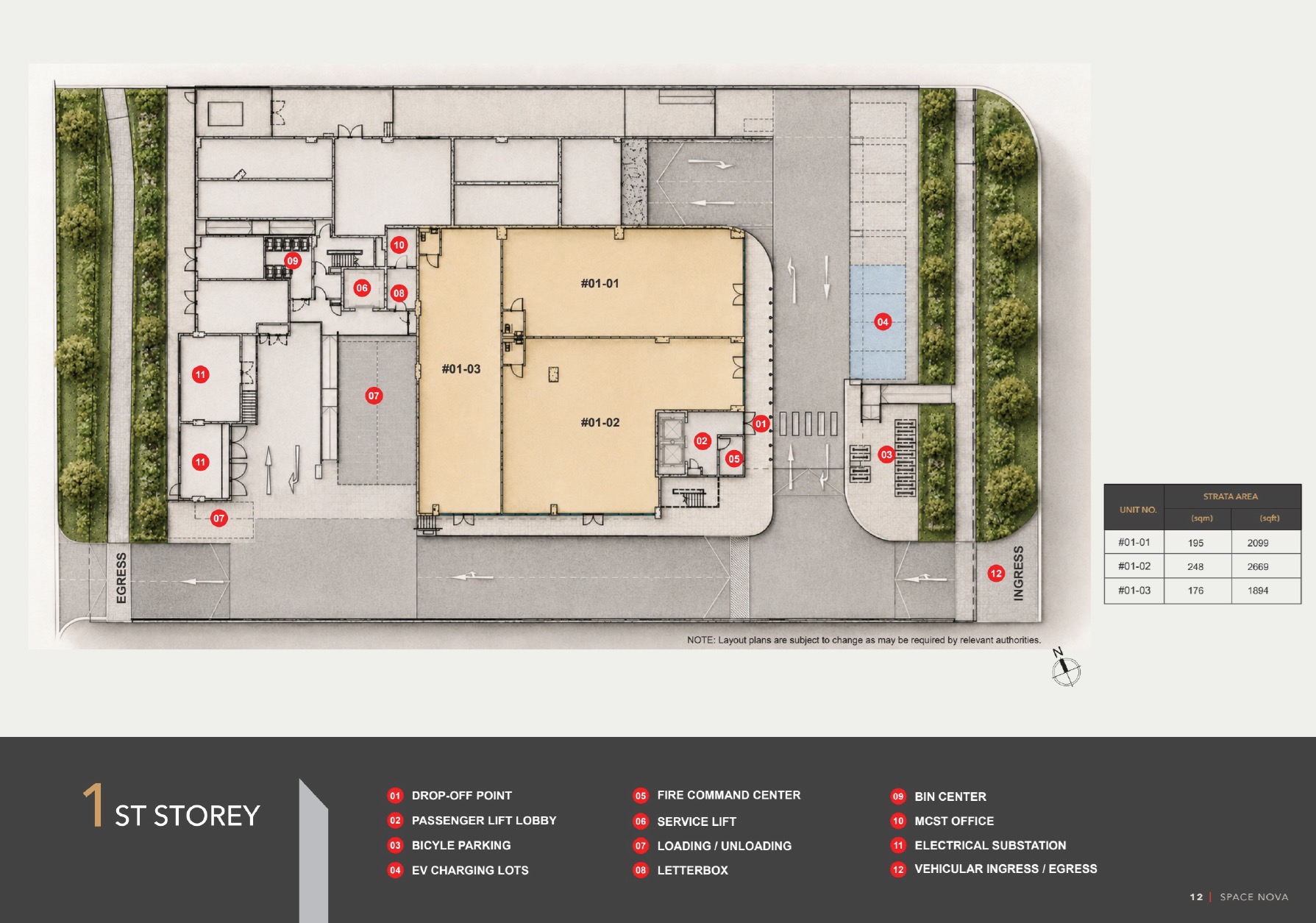 Nova Space B1 – Level 1 Site Plan
