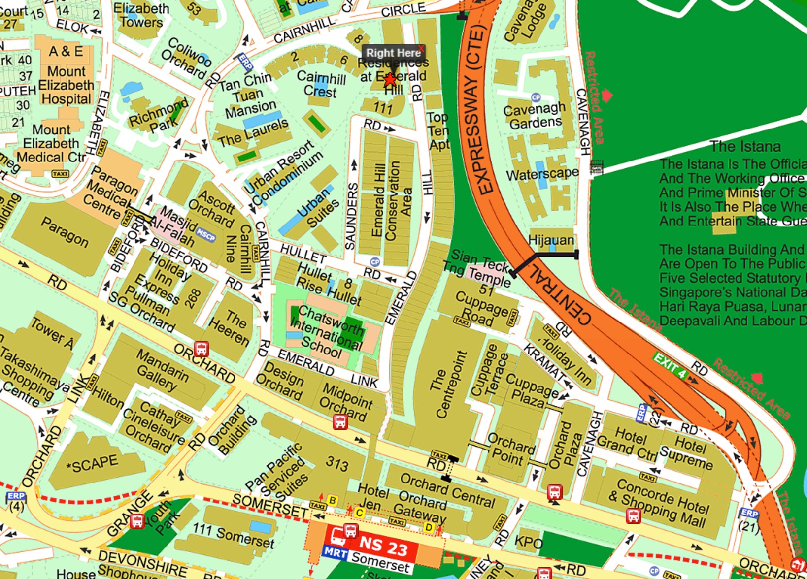 Residences At Emerald Hill – Location Map Streetdirectory