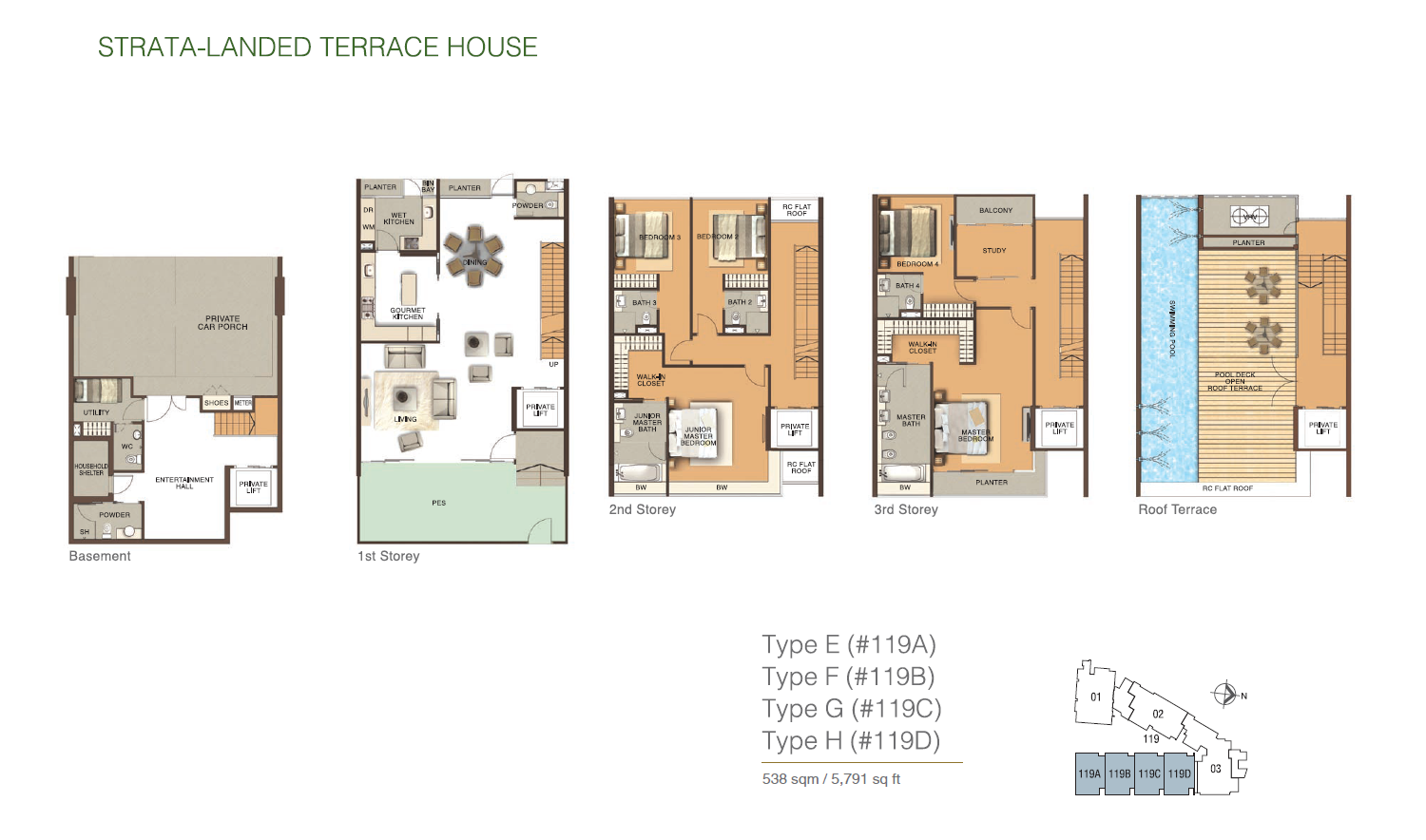 Residences At Emerald Hill – Strata Landed Floor Plan