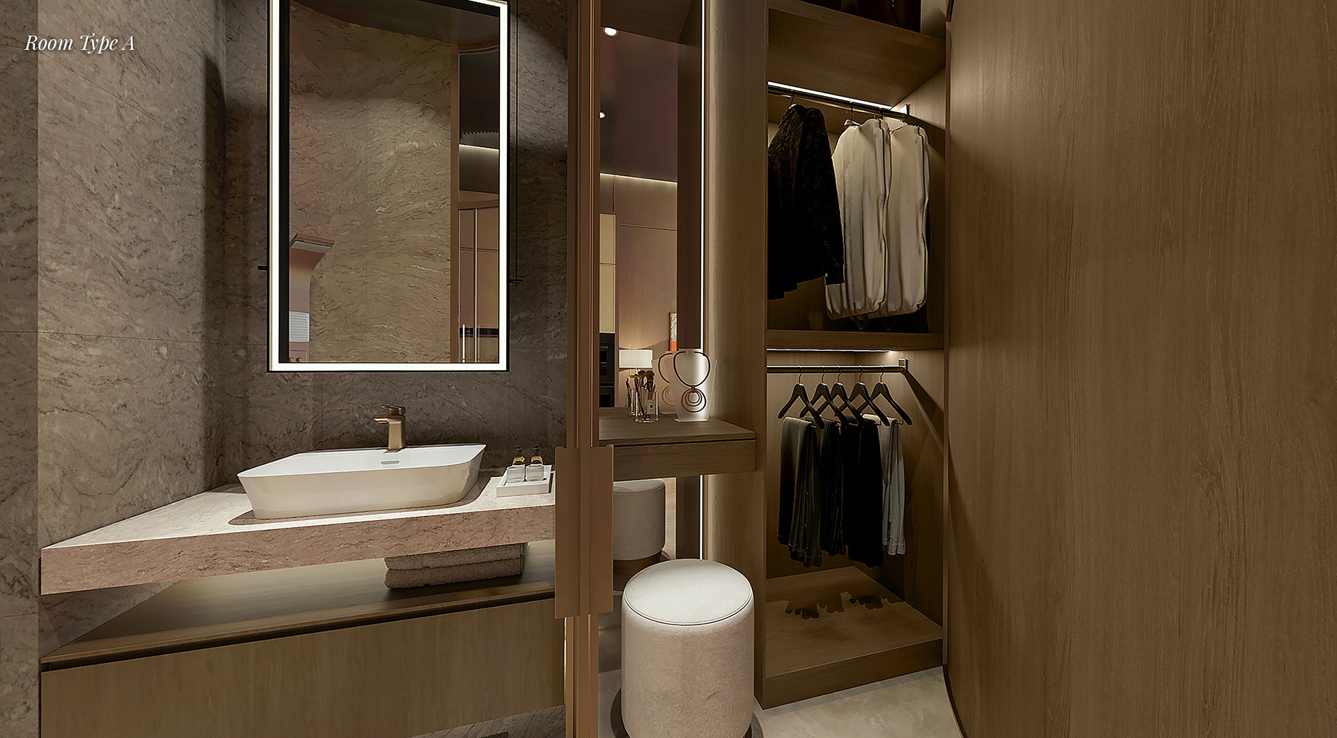 Richmond Estelar Room Type A Dressing Area