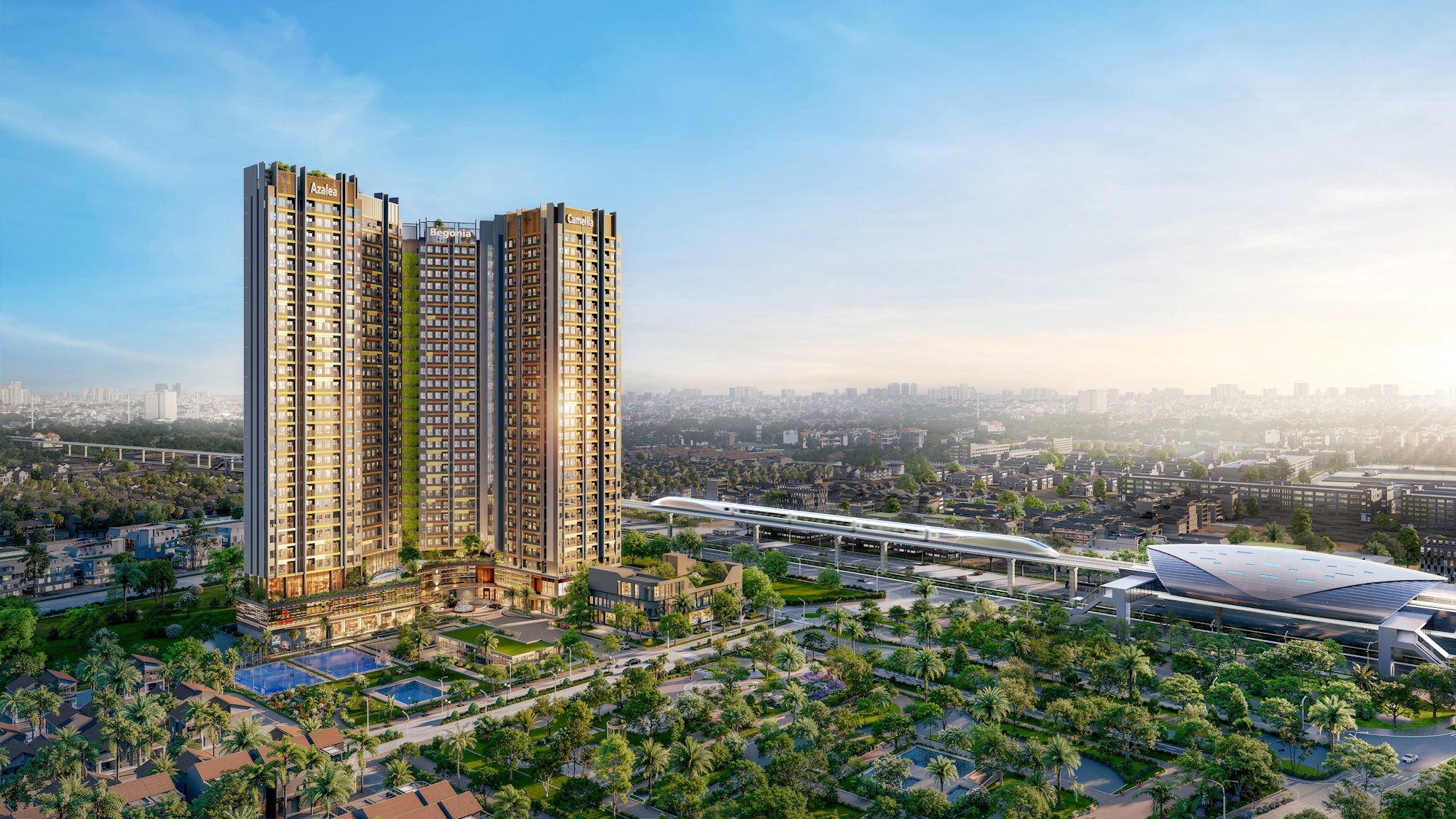 Setia Edenia Metro Station Aerial View